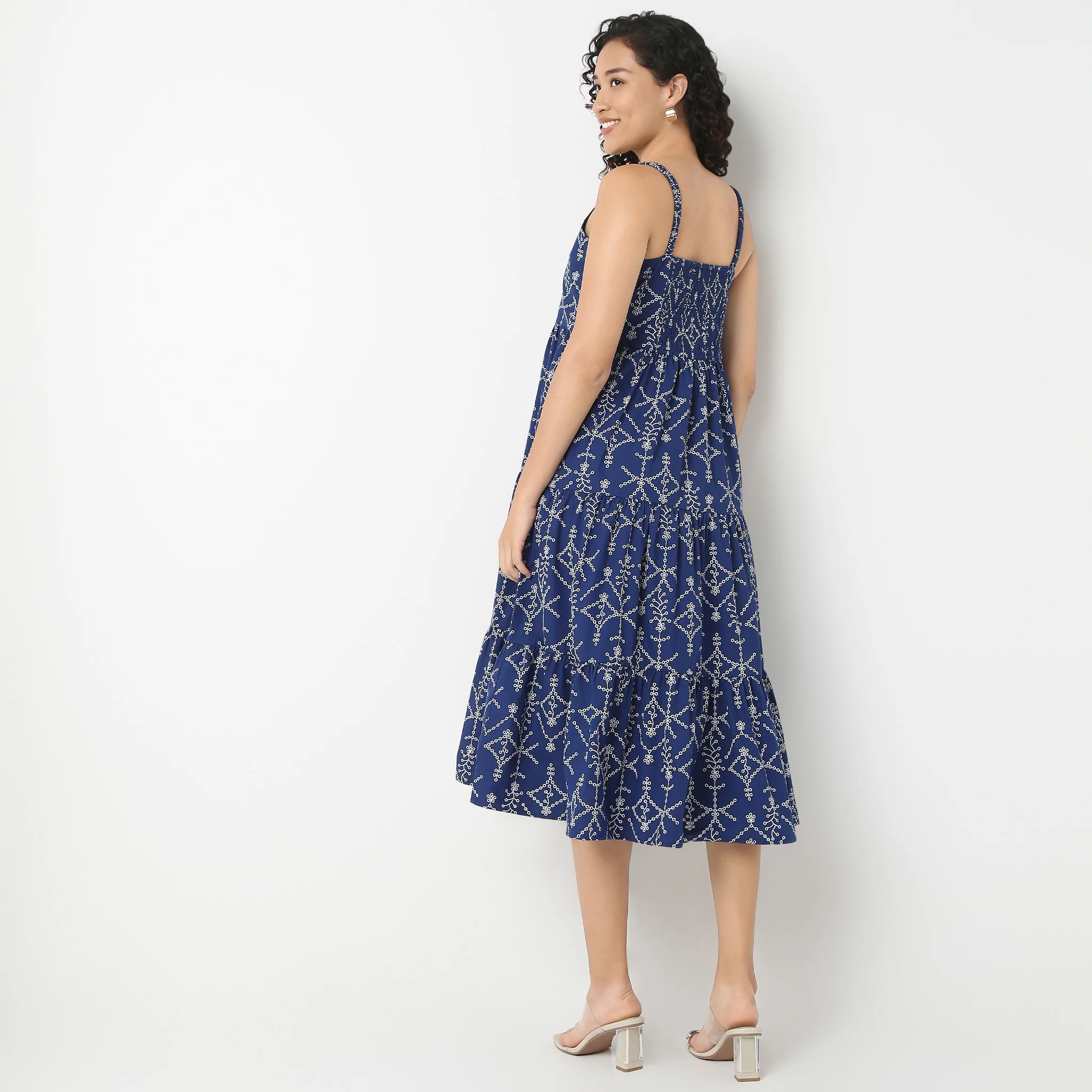 Strappy Schiffli Dress - Image 3