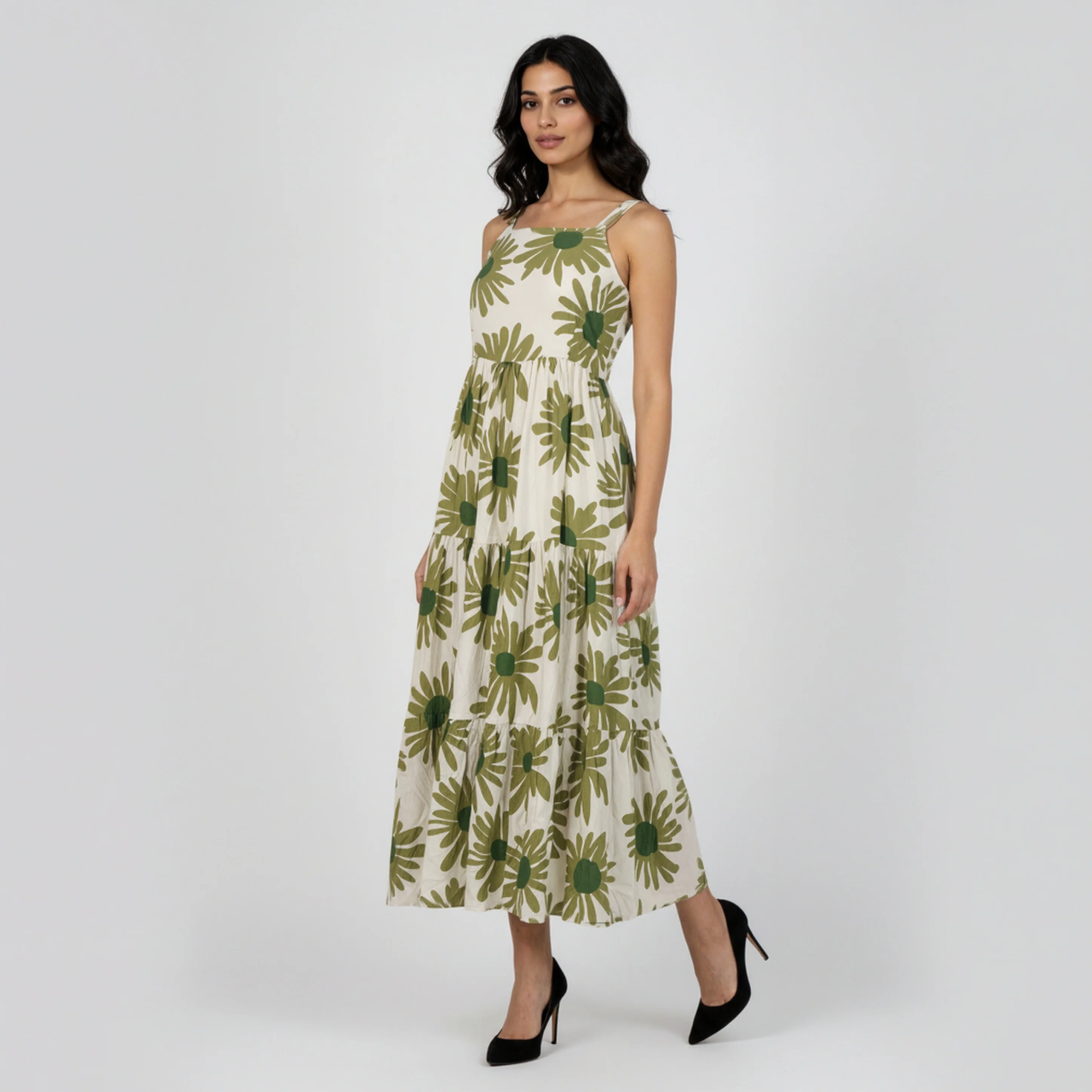 Strappy Tiered Dress - Image 5