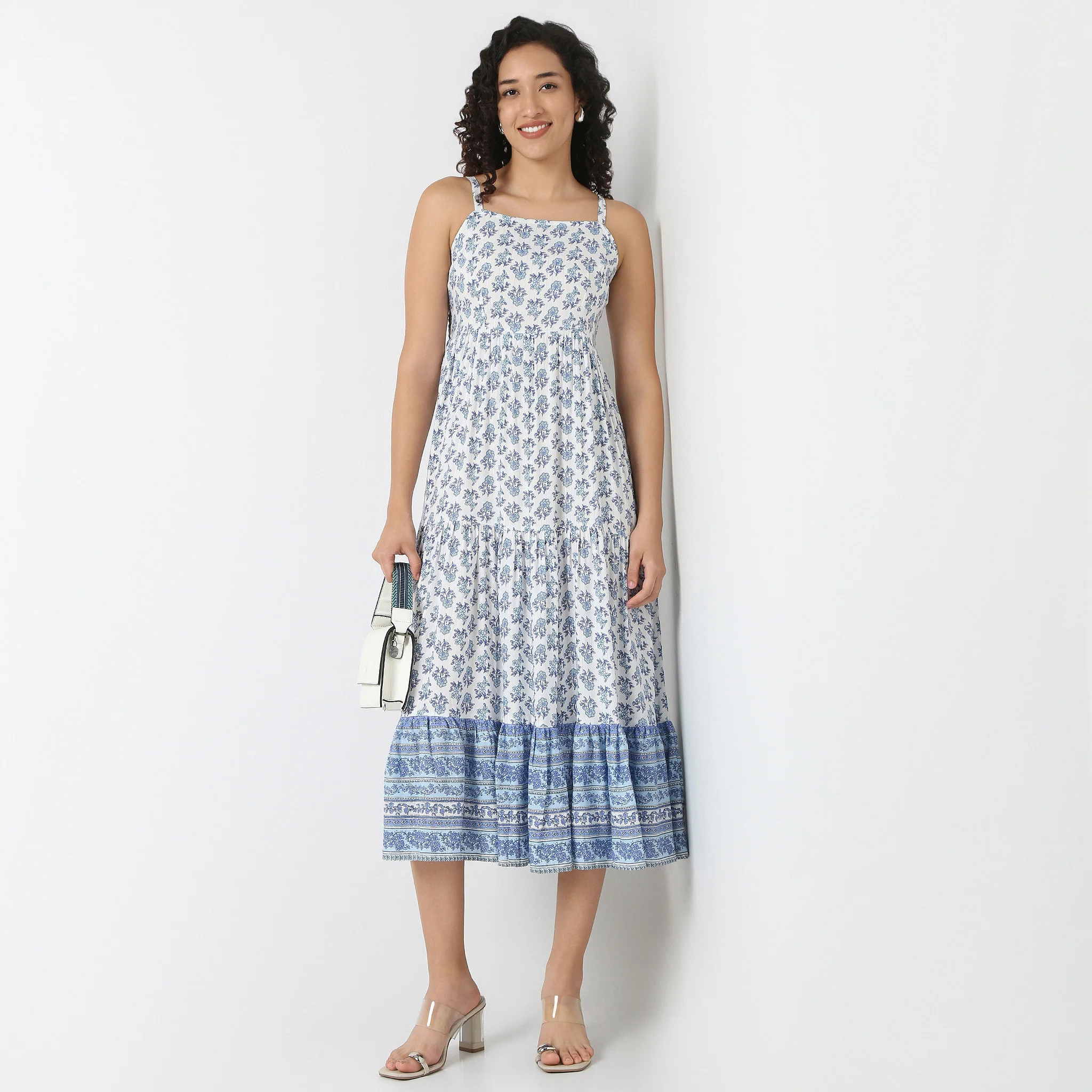 Strappy Tiered Dress