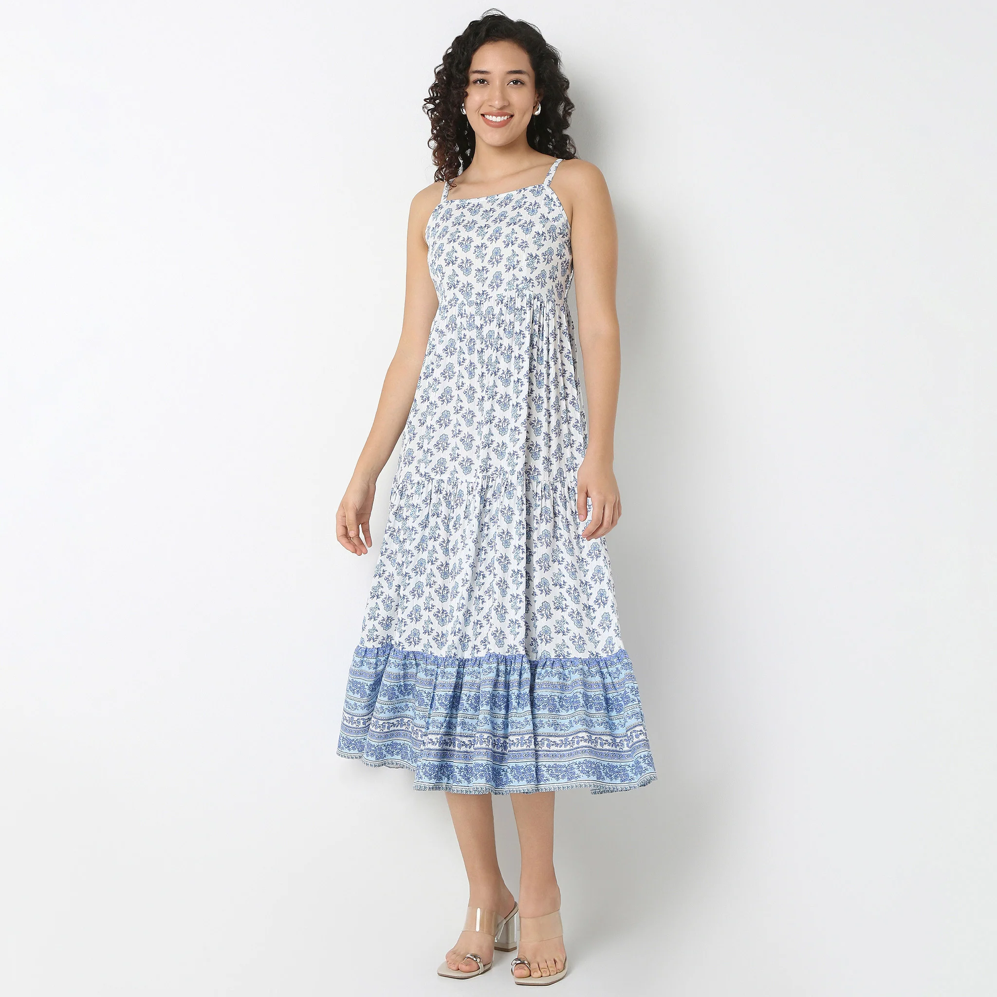 Strappy Tiered Dress - Image 2