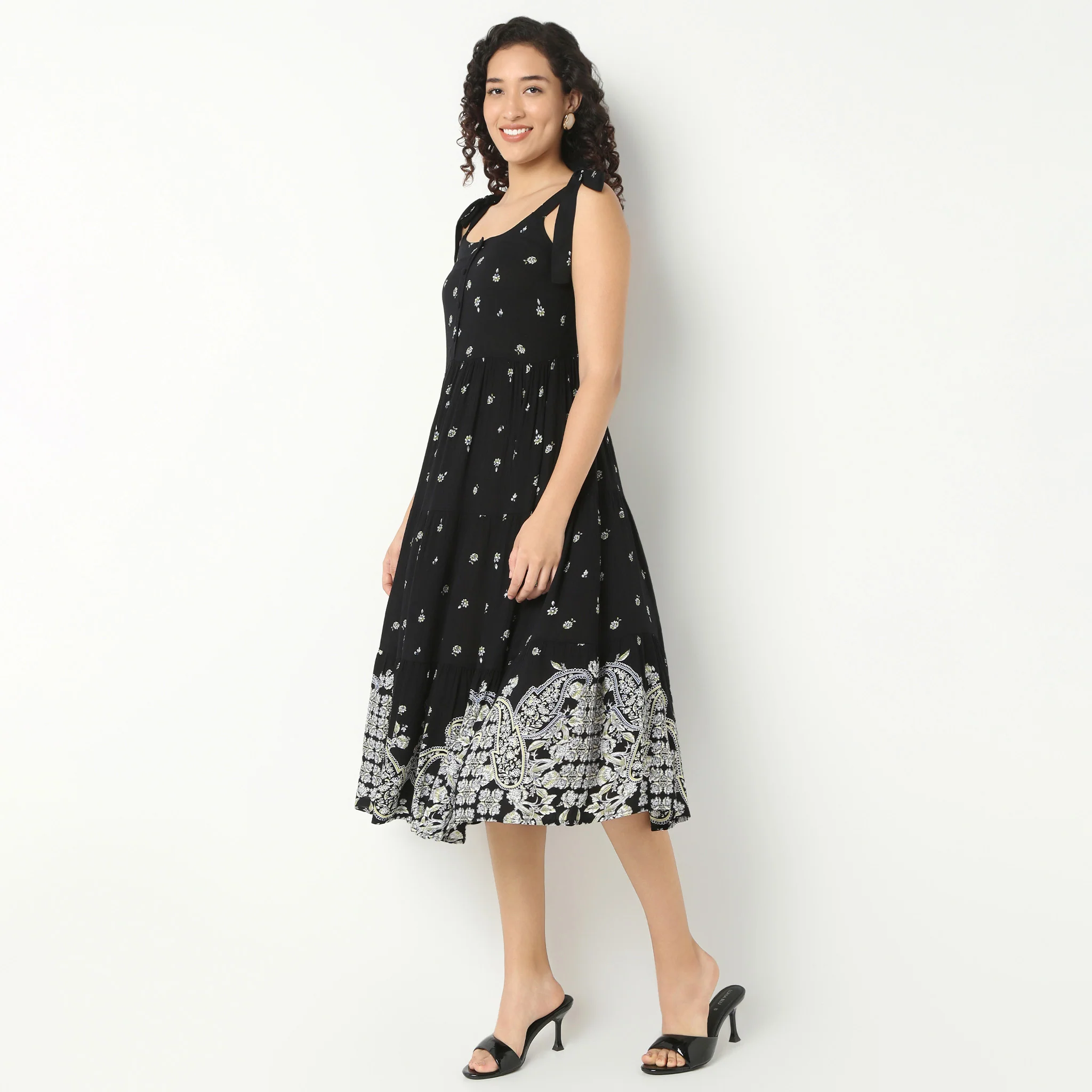 Strappy Tiered Dress - Image 5