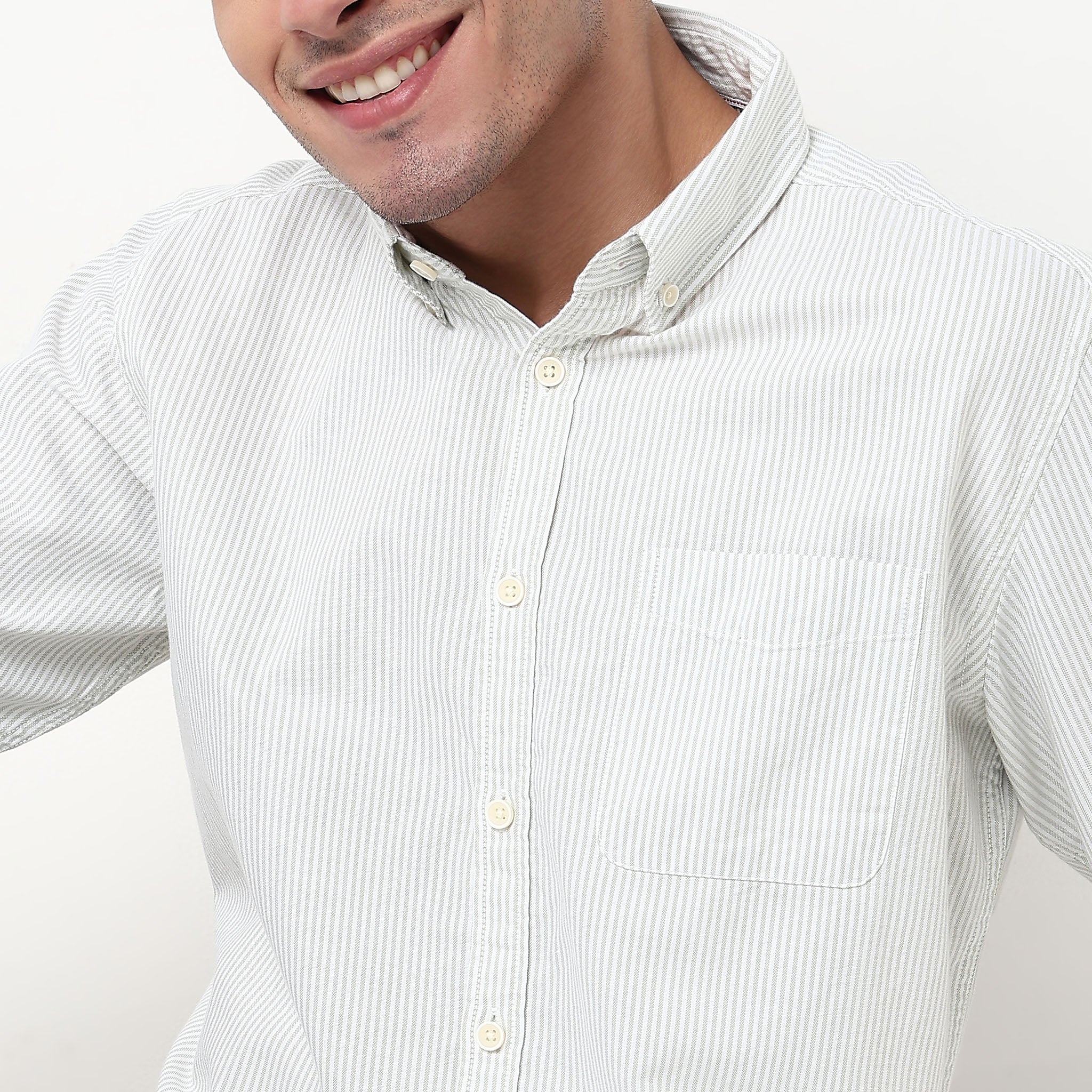 Cotton Striped All Day Shirt - Image 14