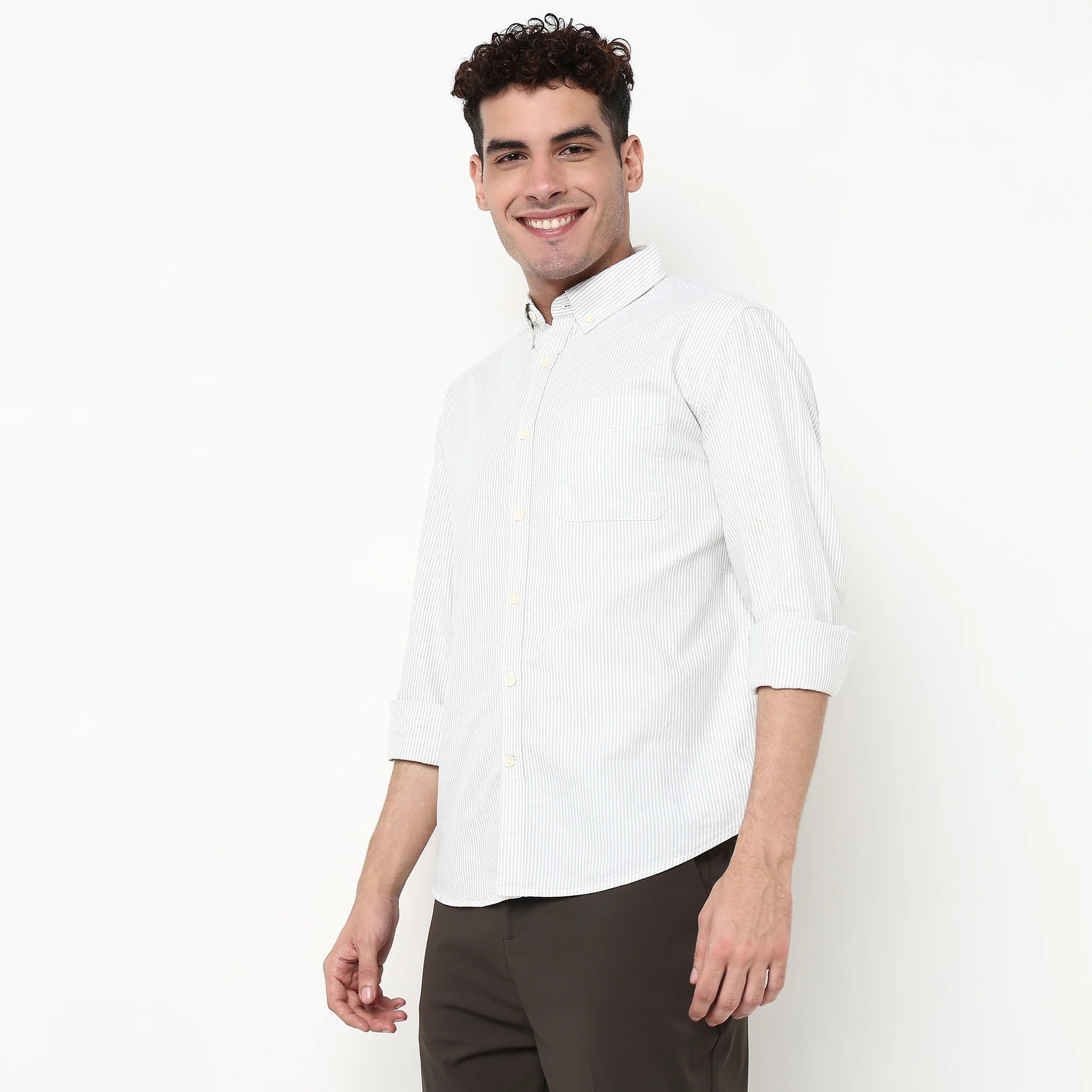 Cotton Striped All Day Shirt - Image 15