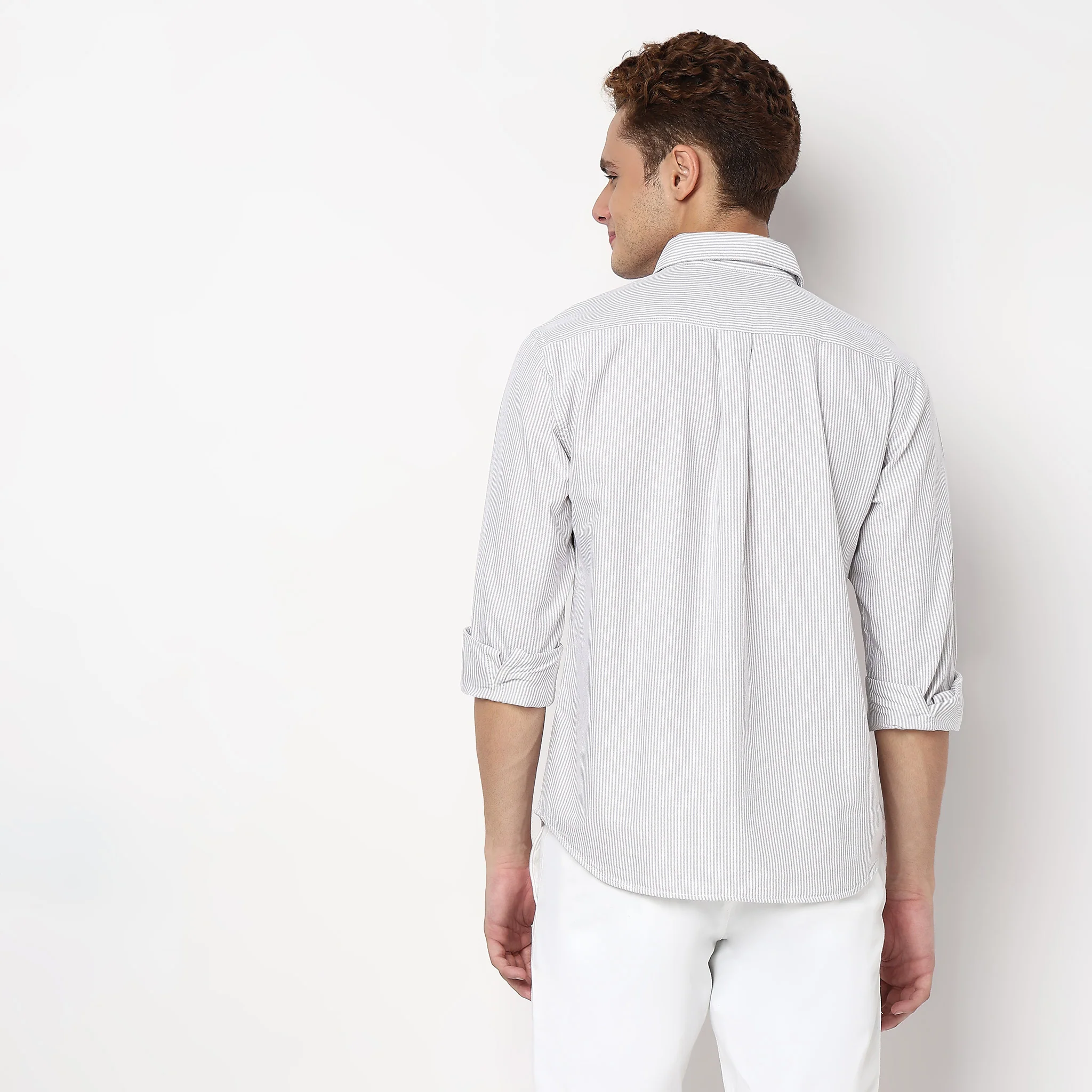 Cotton Striped All Day Shirt - Image 3