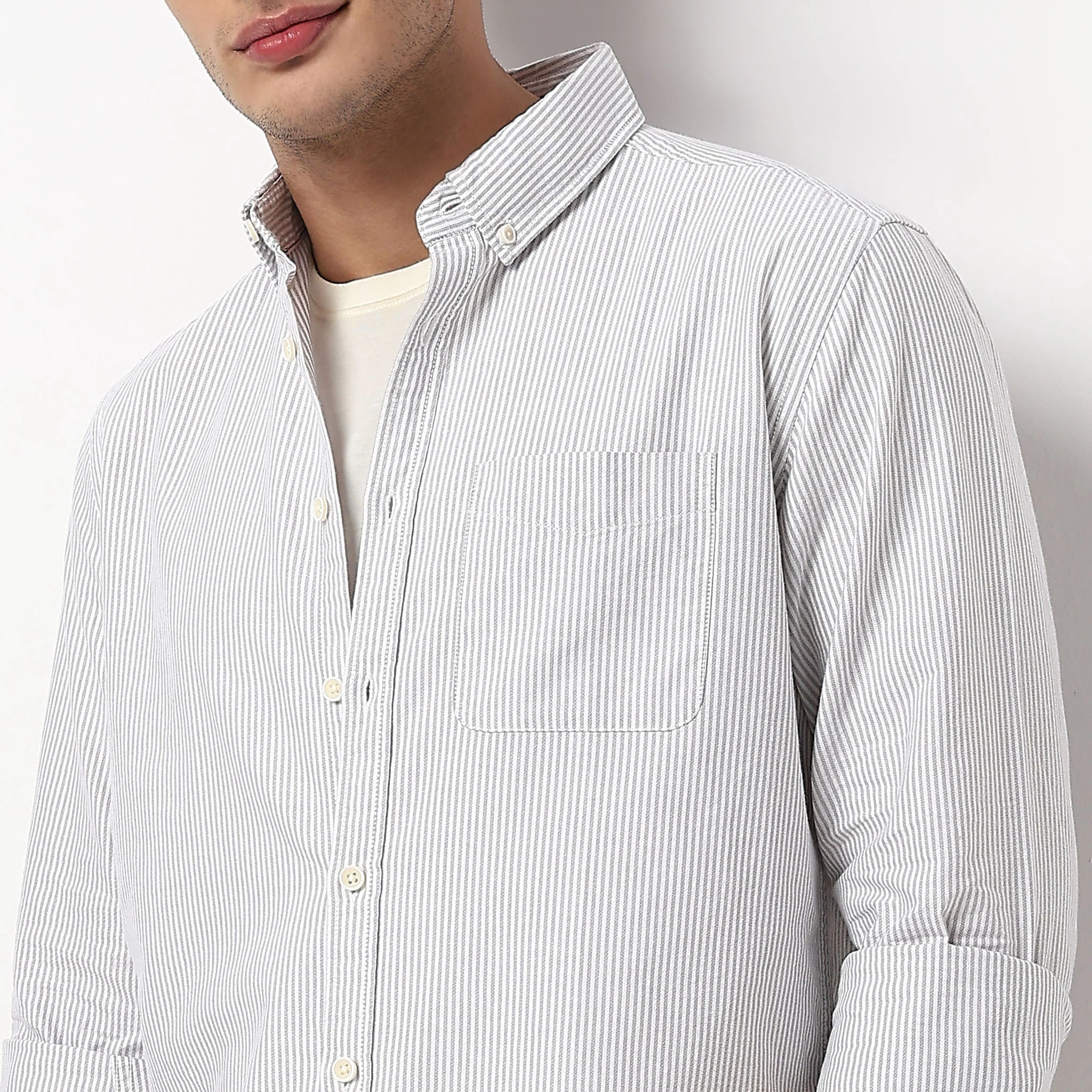 Cotton Striped All Day Shirt - Image 4