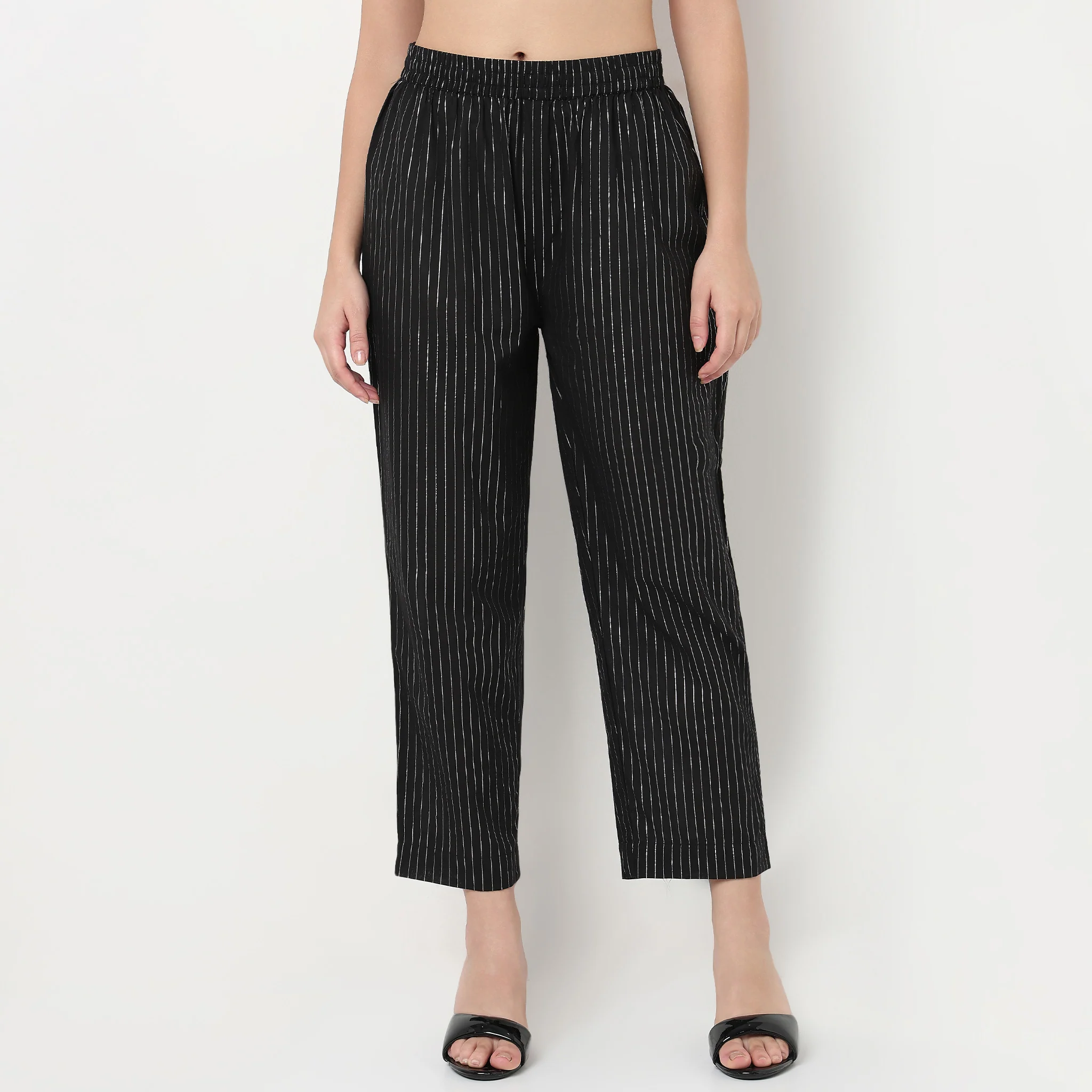 Striped Ankle Length Pant - Image 2