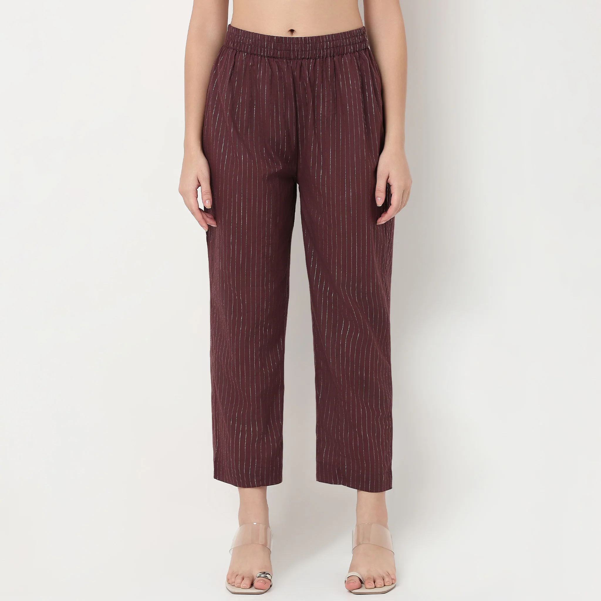Striped Ankle Length Pant - Image 2