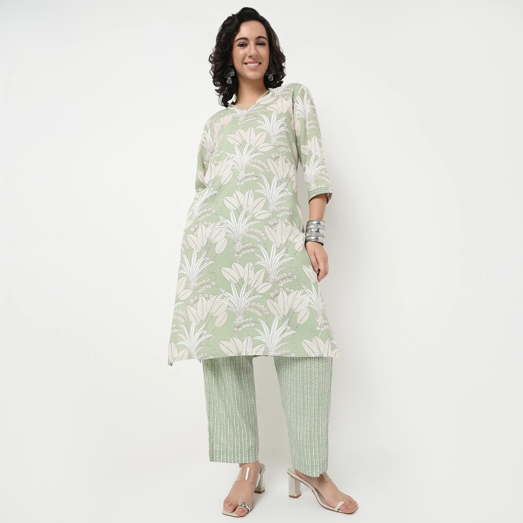 Striped Ankle Length Pant