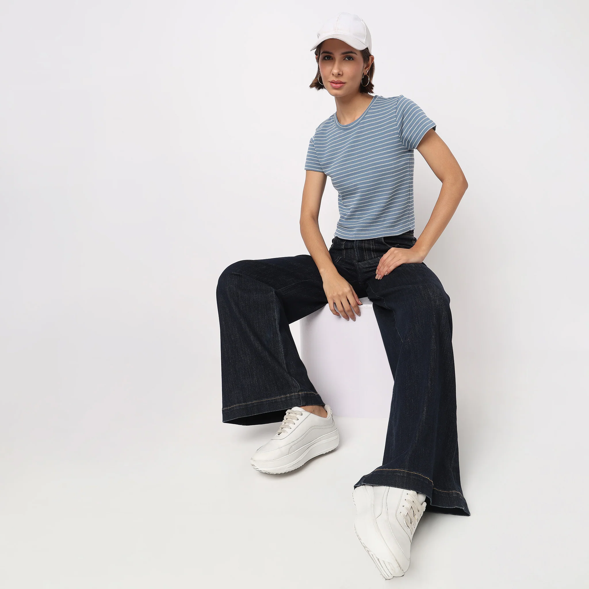 Striped Betty Essential Crop T-Shirt - Image 6