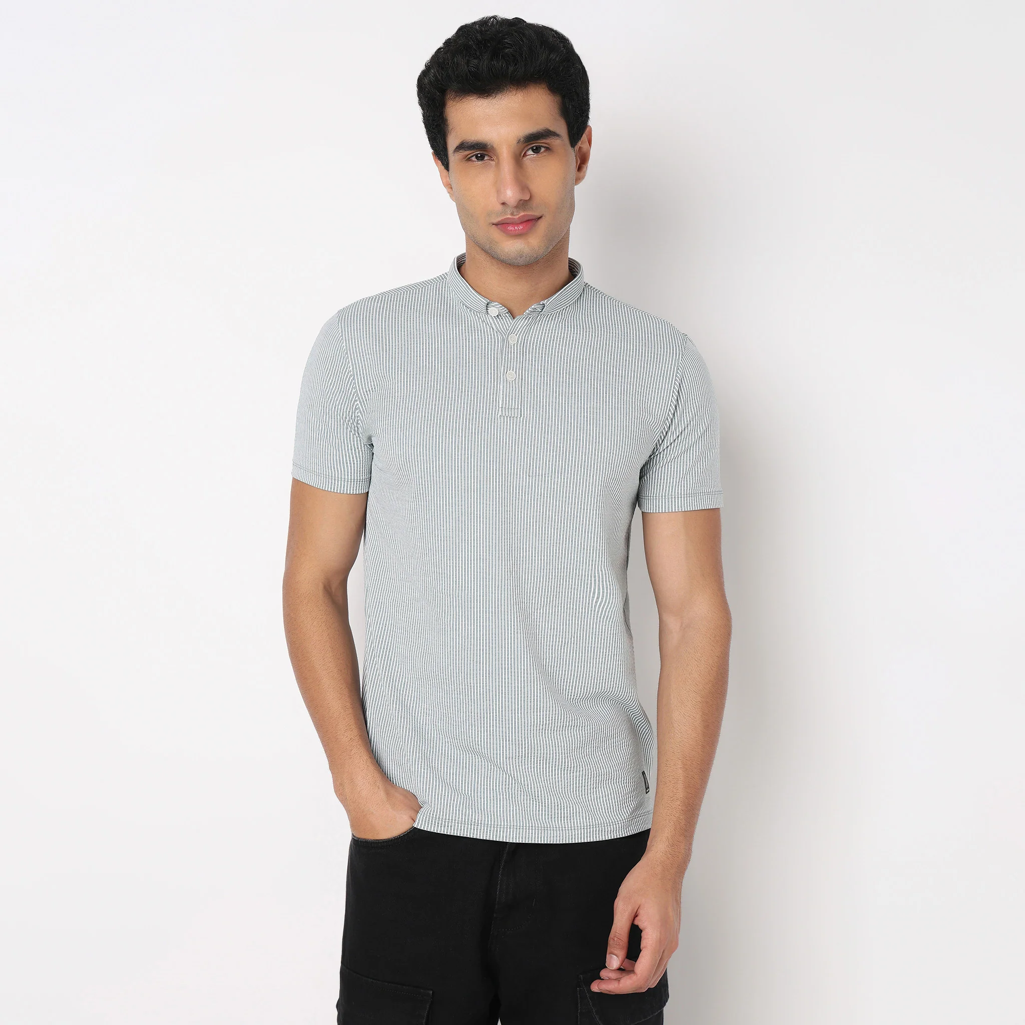 Striped Brunch Polo T-Shirt - Image 2