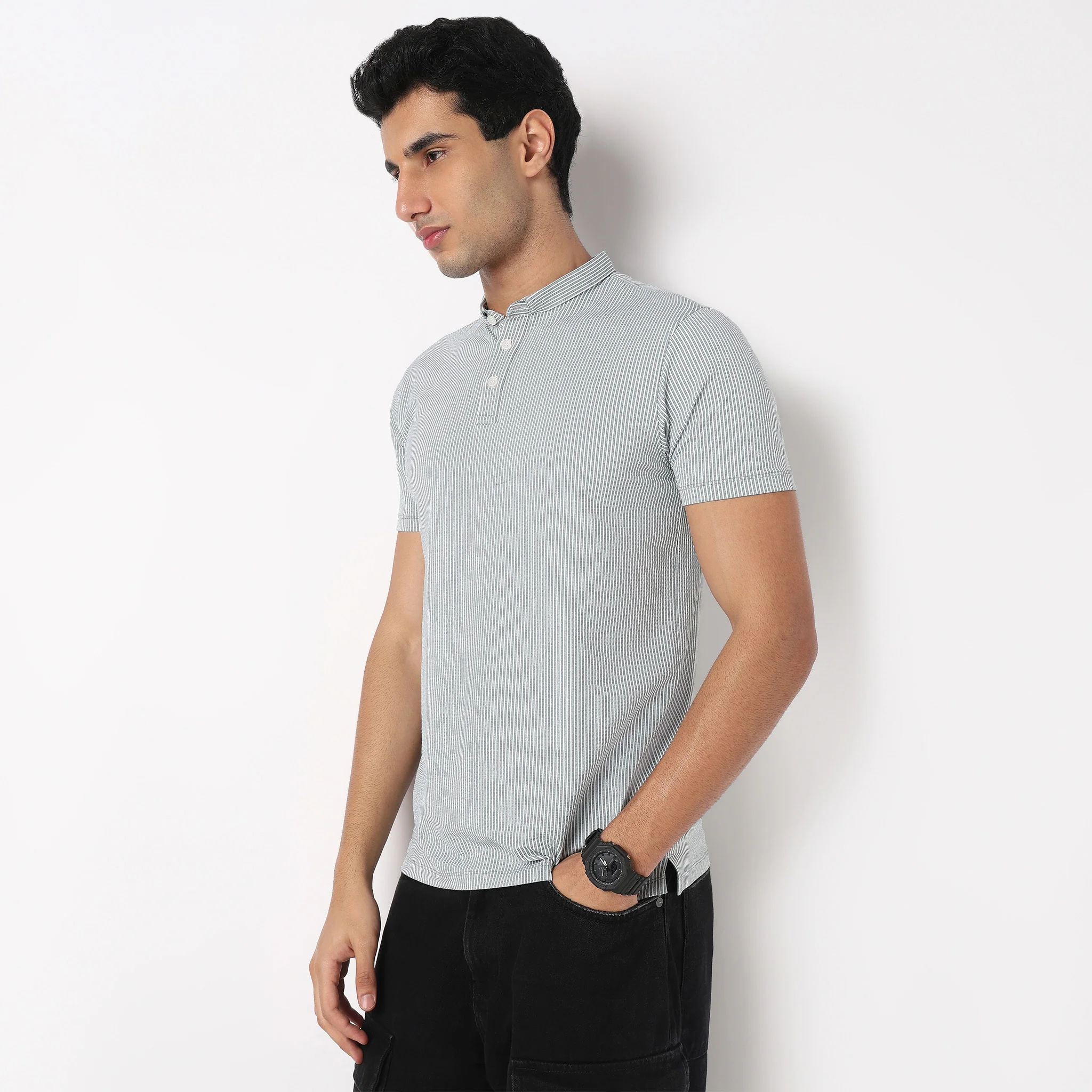 Striped Brunch Polo T-Shirt - Image 5