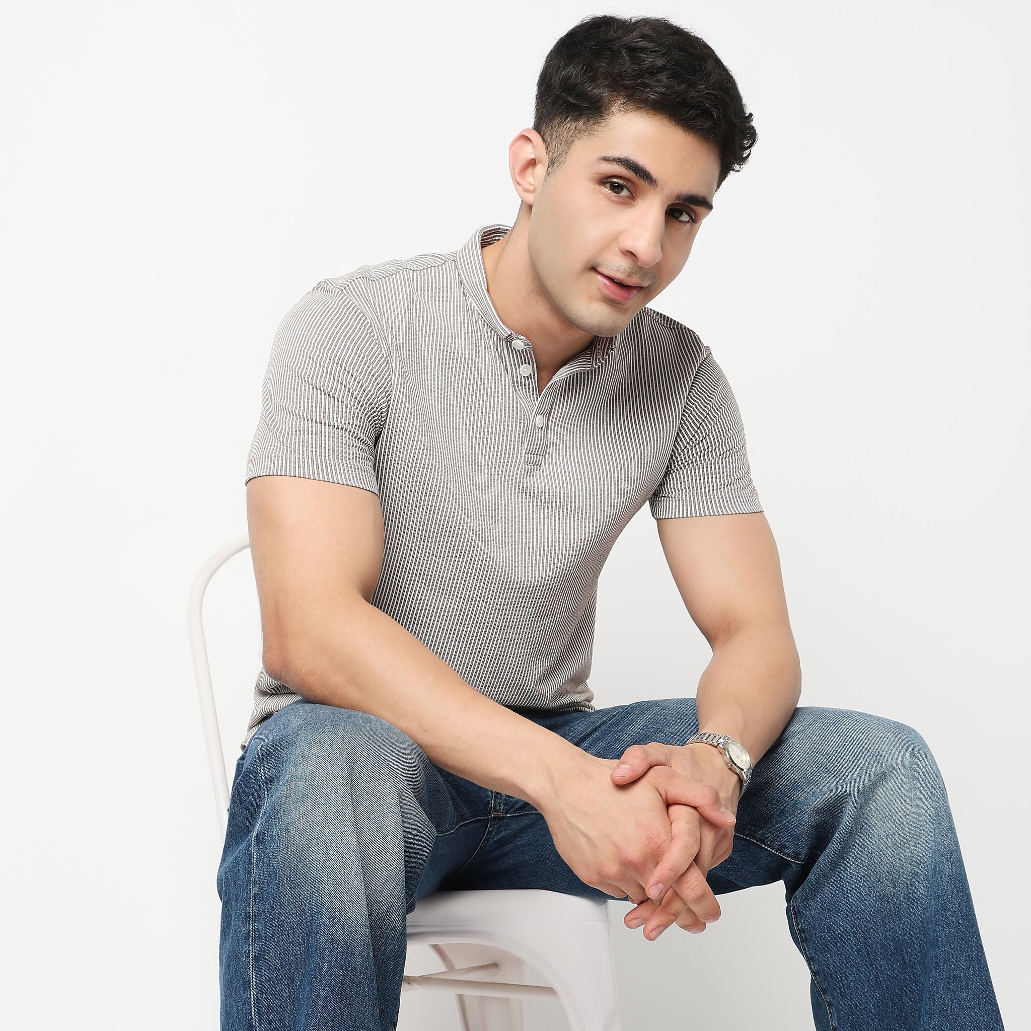 Striped Brunch Polo T-Shirt - Image 7