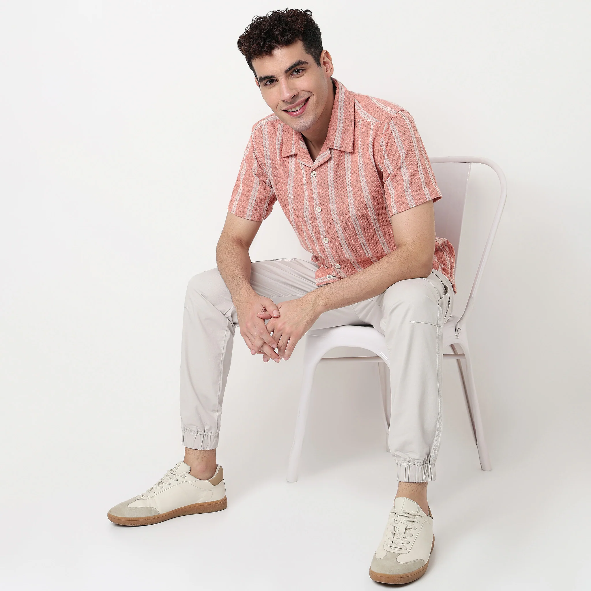 Striped Cotton Cuban Shirt