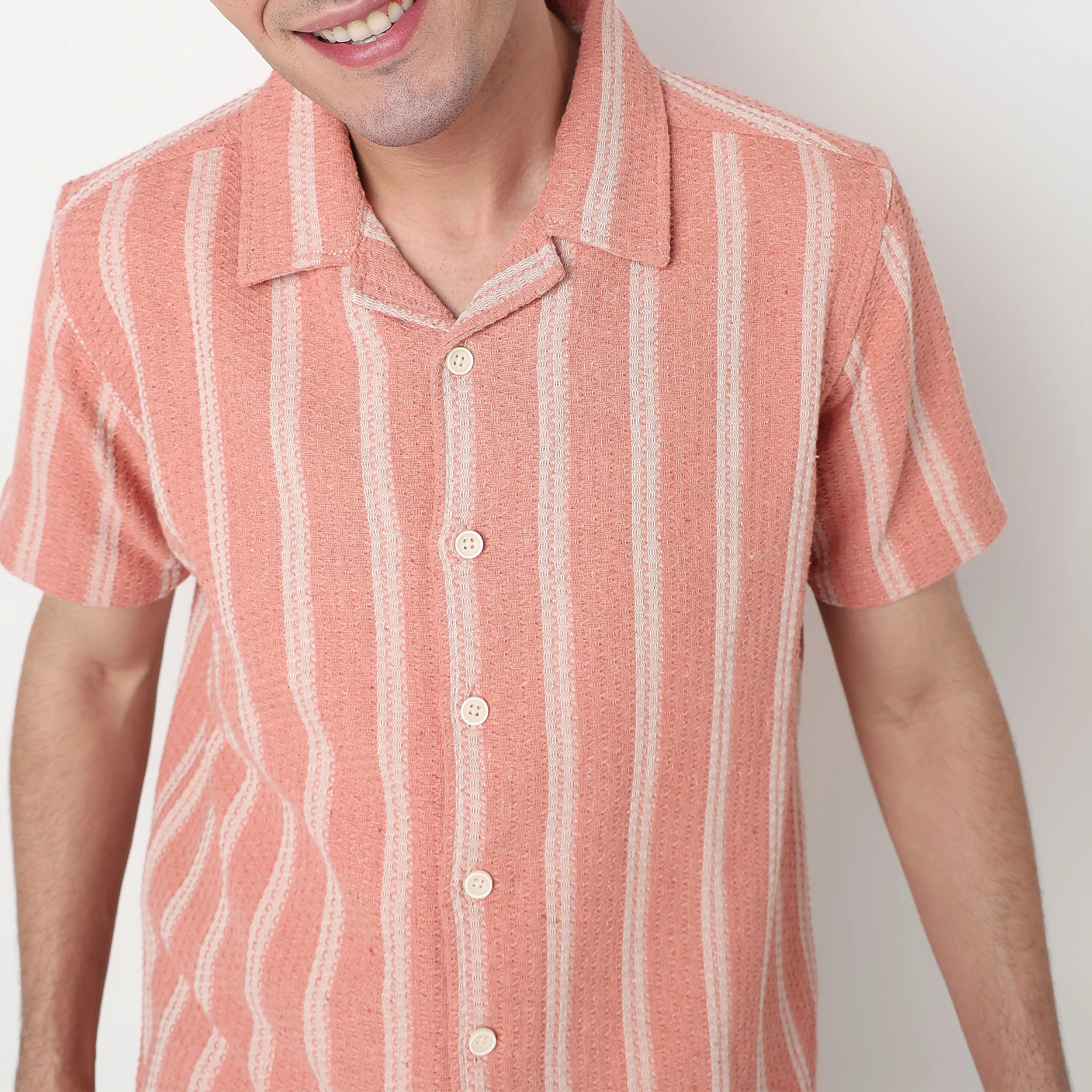 Striped Cotton Cuban Shirt - Image 4