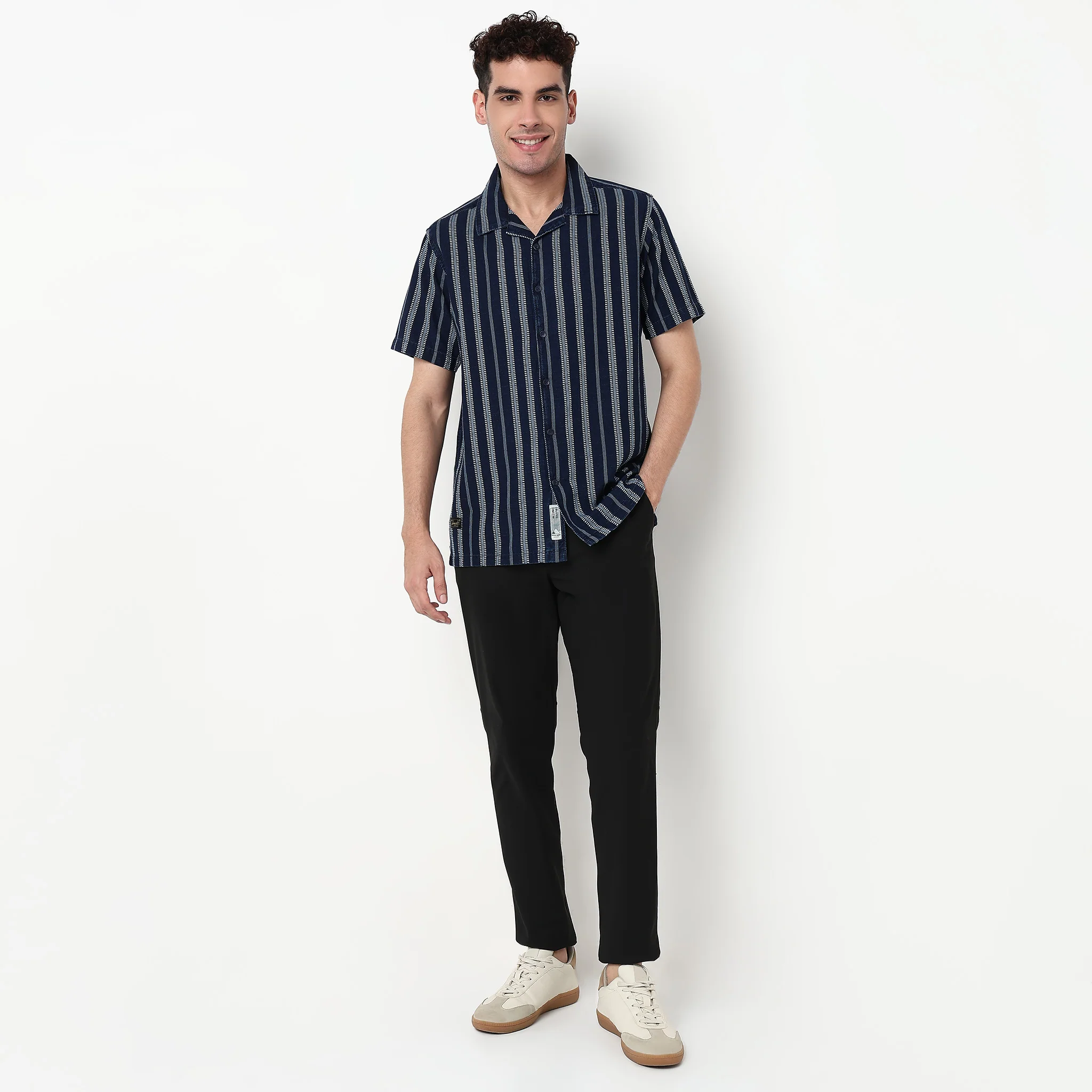 Striped Cotton Cruiser Shirt