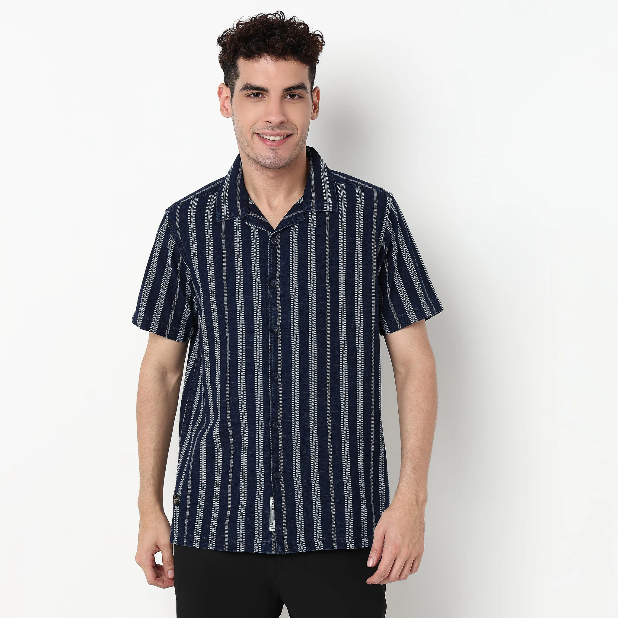 Striped Cotton Cruiser Shirt - Image 2