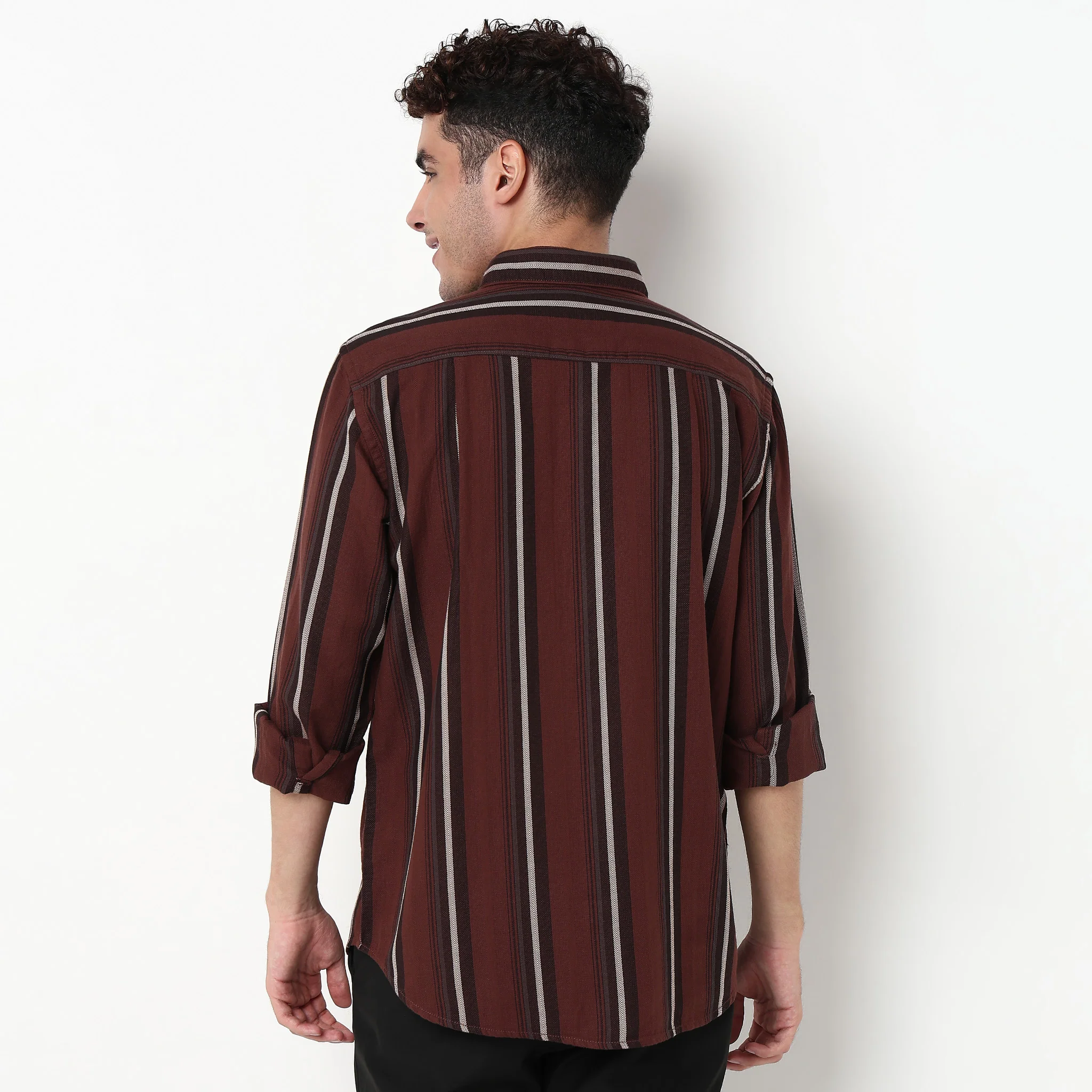 Striped Cotton Nottingham Shirt - Image 3