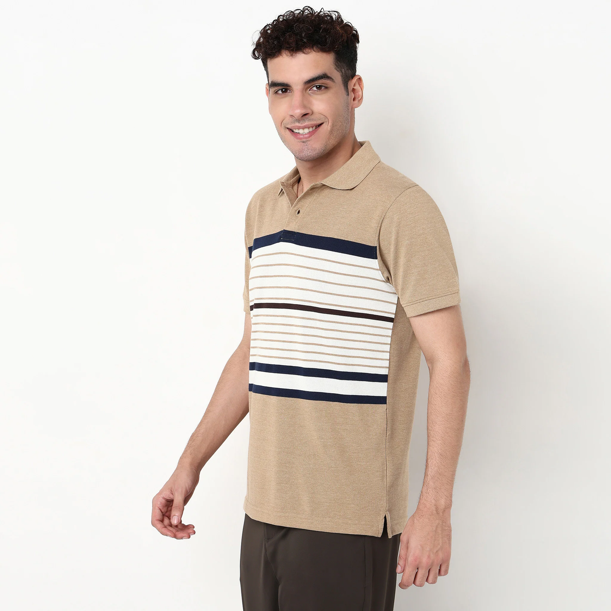 Striped Weekend Polo T-Shirt - Image 5