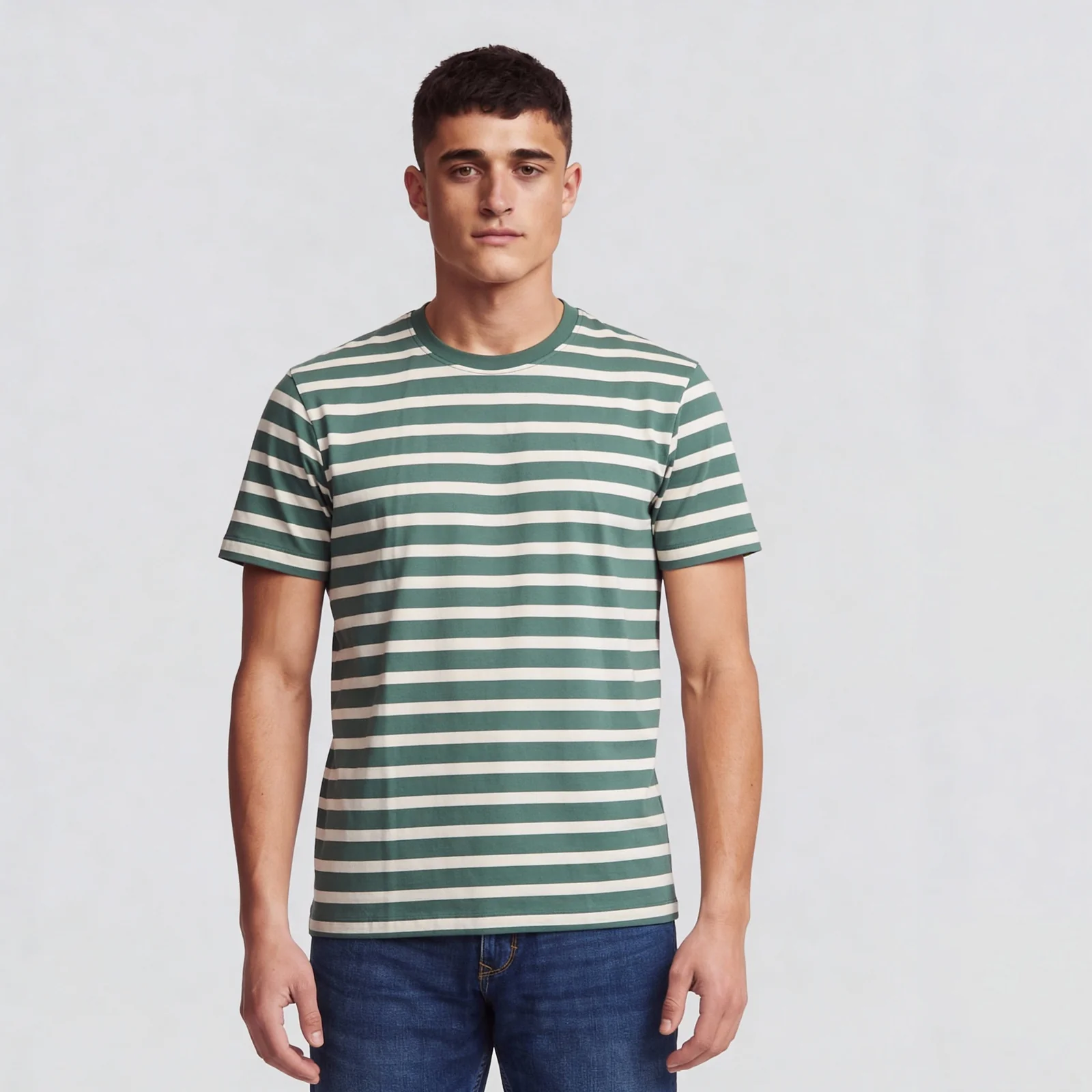 Striped Crew Neck Graphitee - Image 2