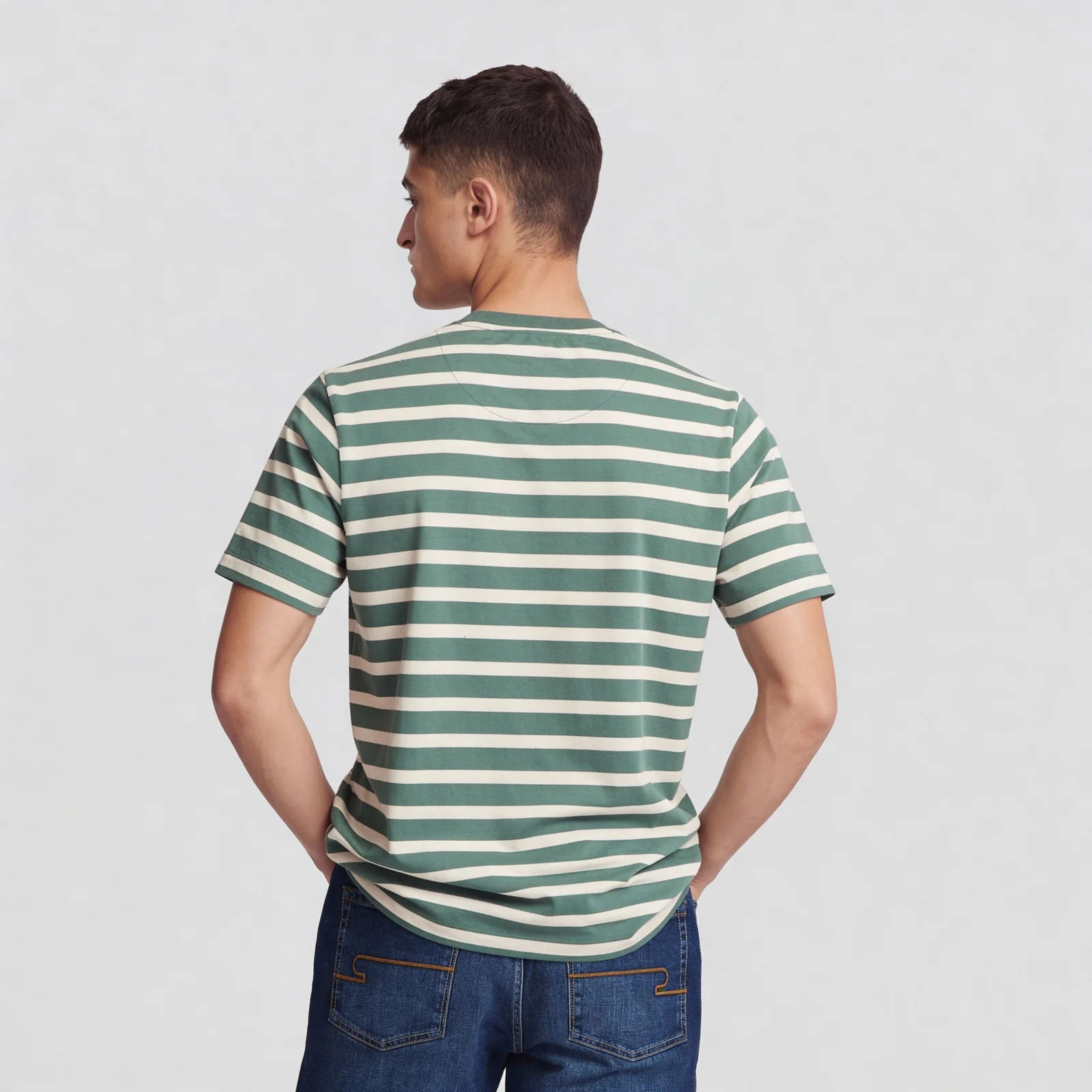 Striped Crew Neck Graphitee - Image 3