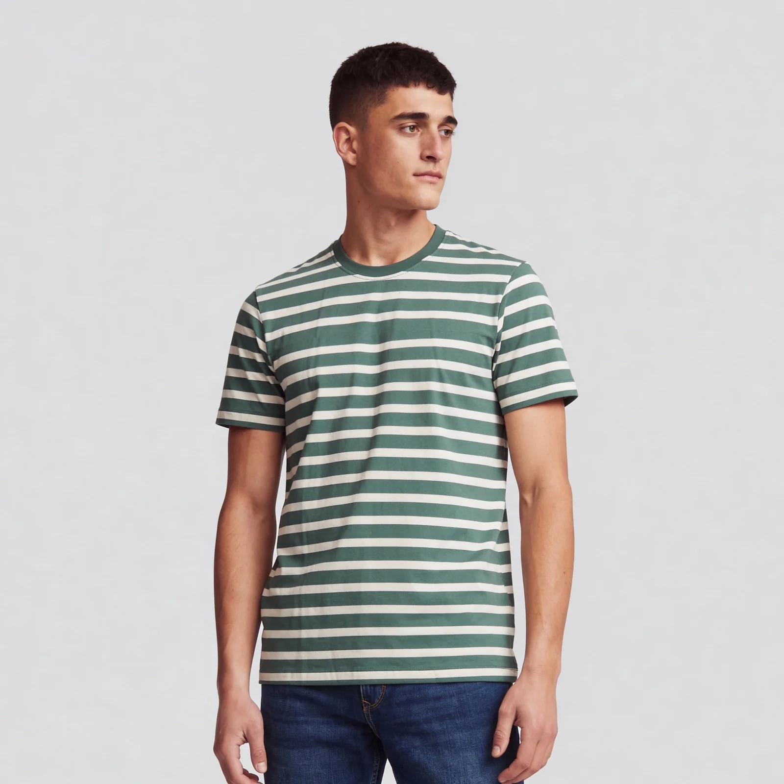 Striped Crew Neck Graphitee - Image 5