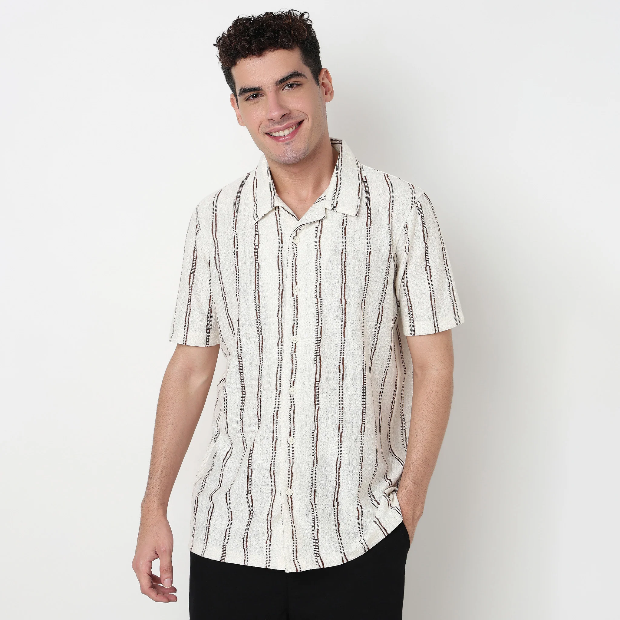 Striped Cuban Shirt - Image 2