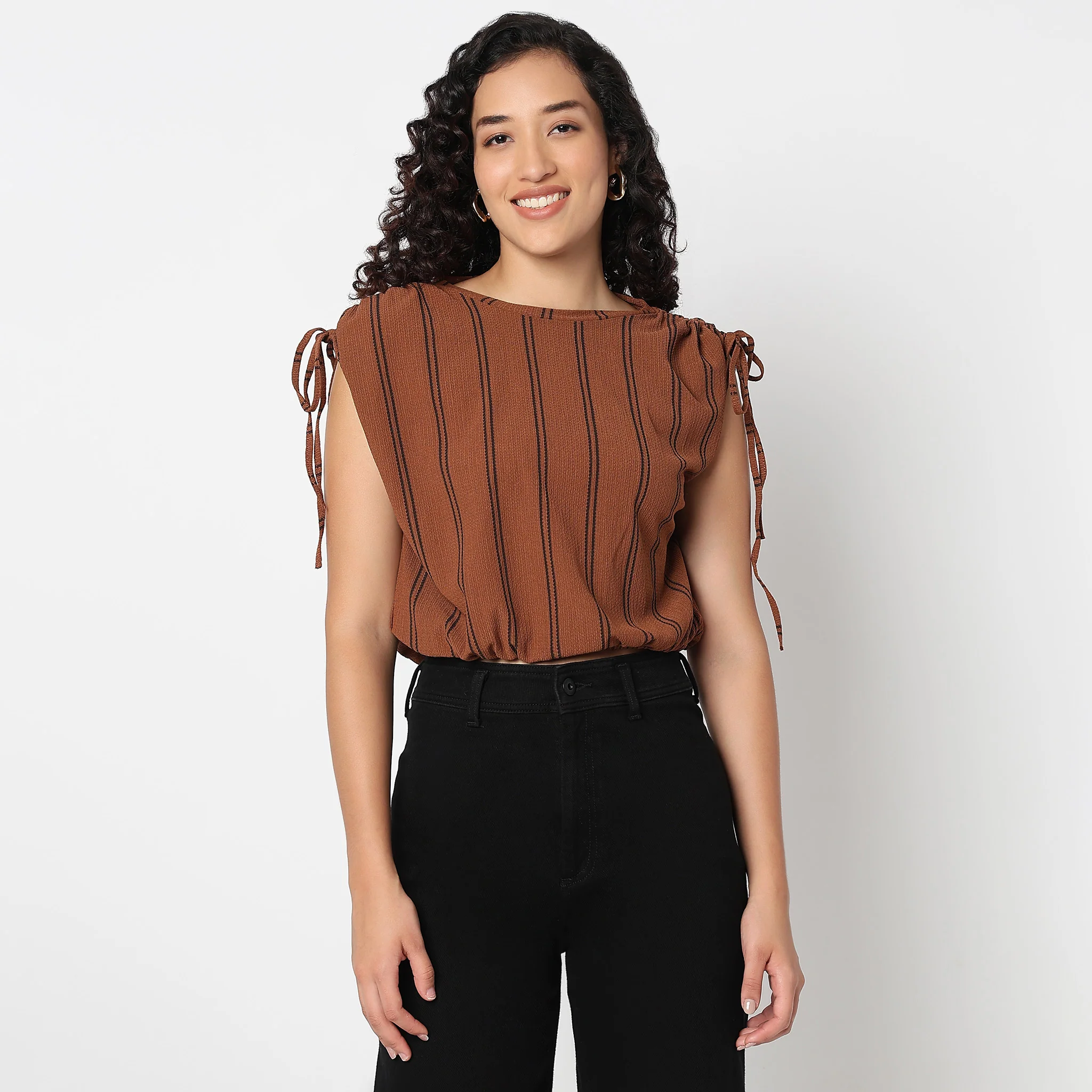 Striped Dolman Sleeve Top - Image 2