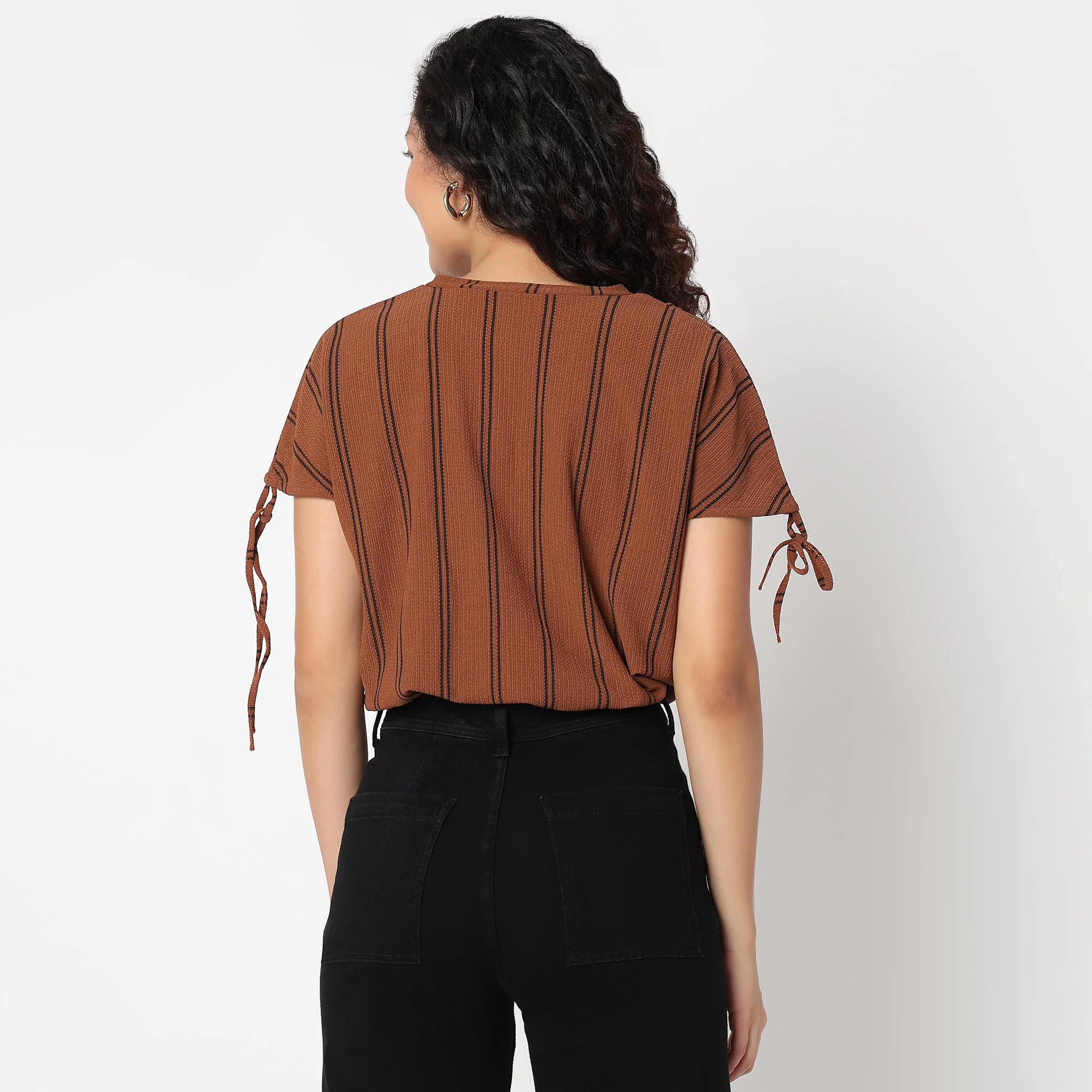 Striped Dolman Sleeve Top - Image 3