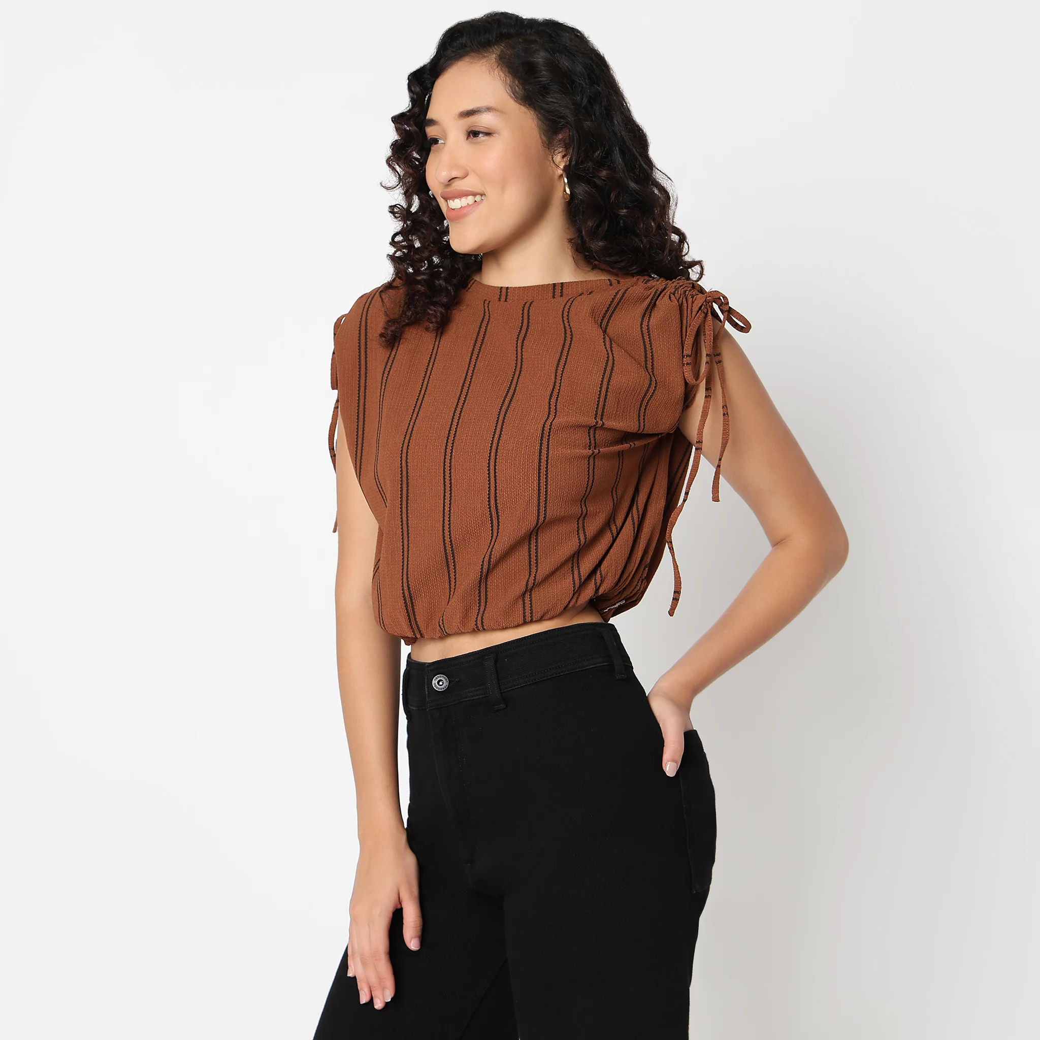Striped Dolman Sleeve Top - Image 5