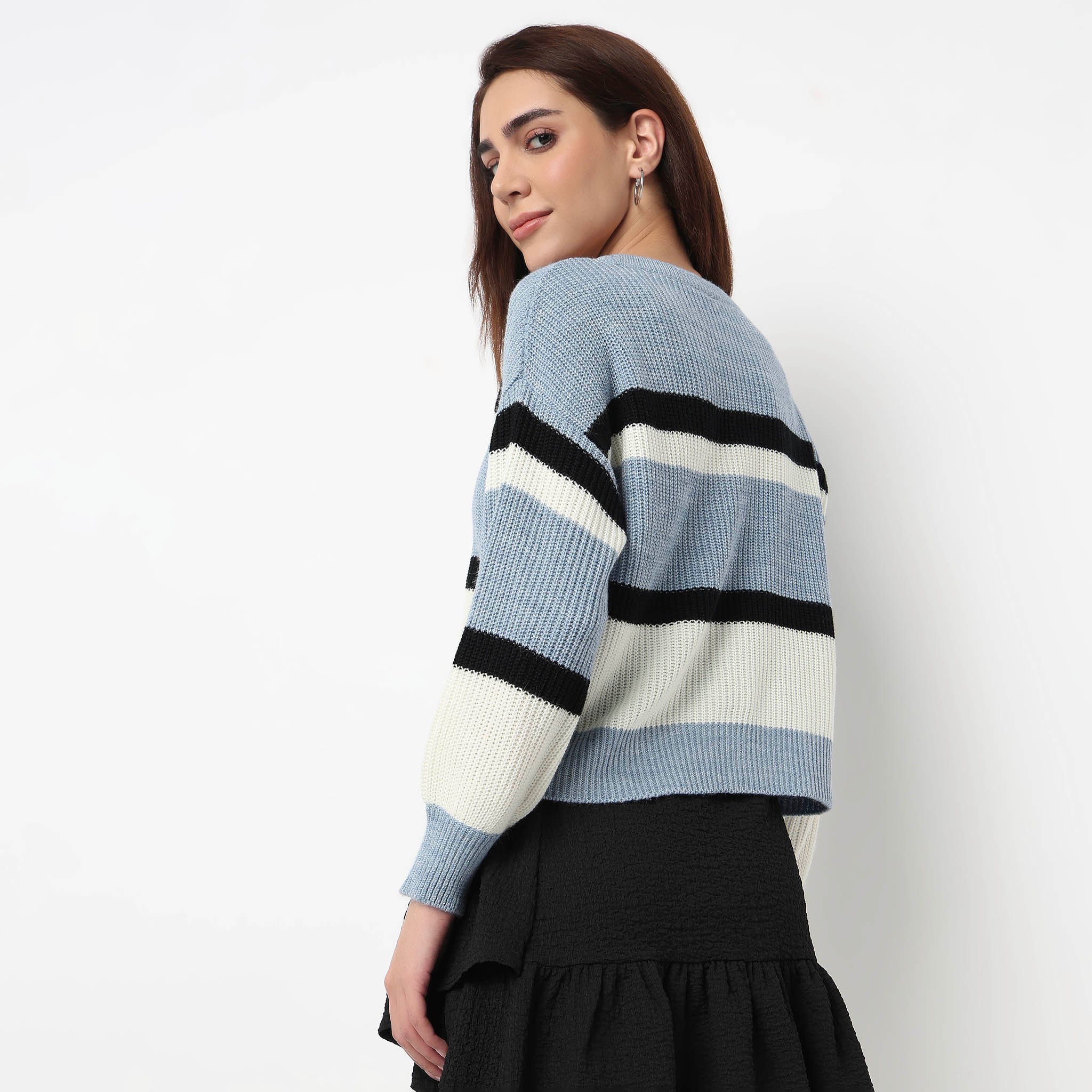 Striped Flatknit Sweater - Image 3
