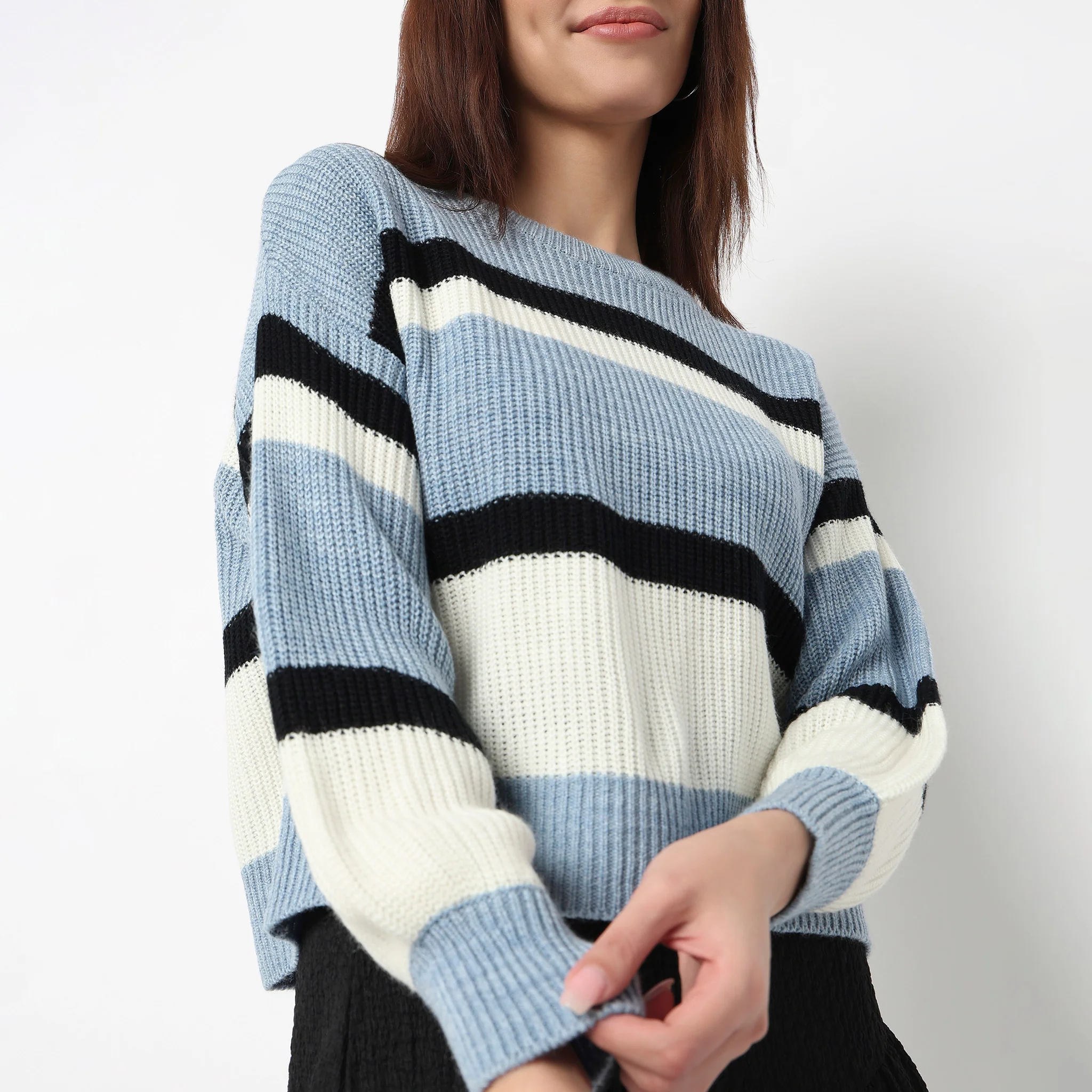 Striped Flatknit Sweater - Image 4