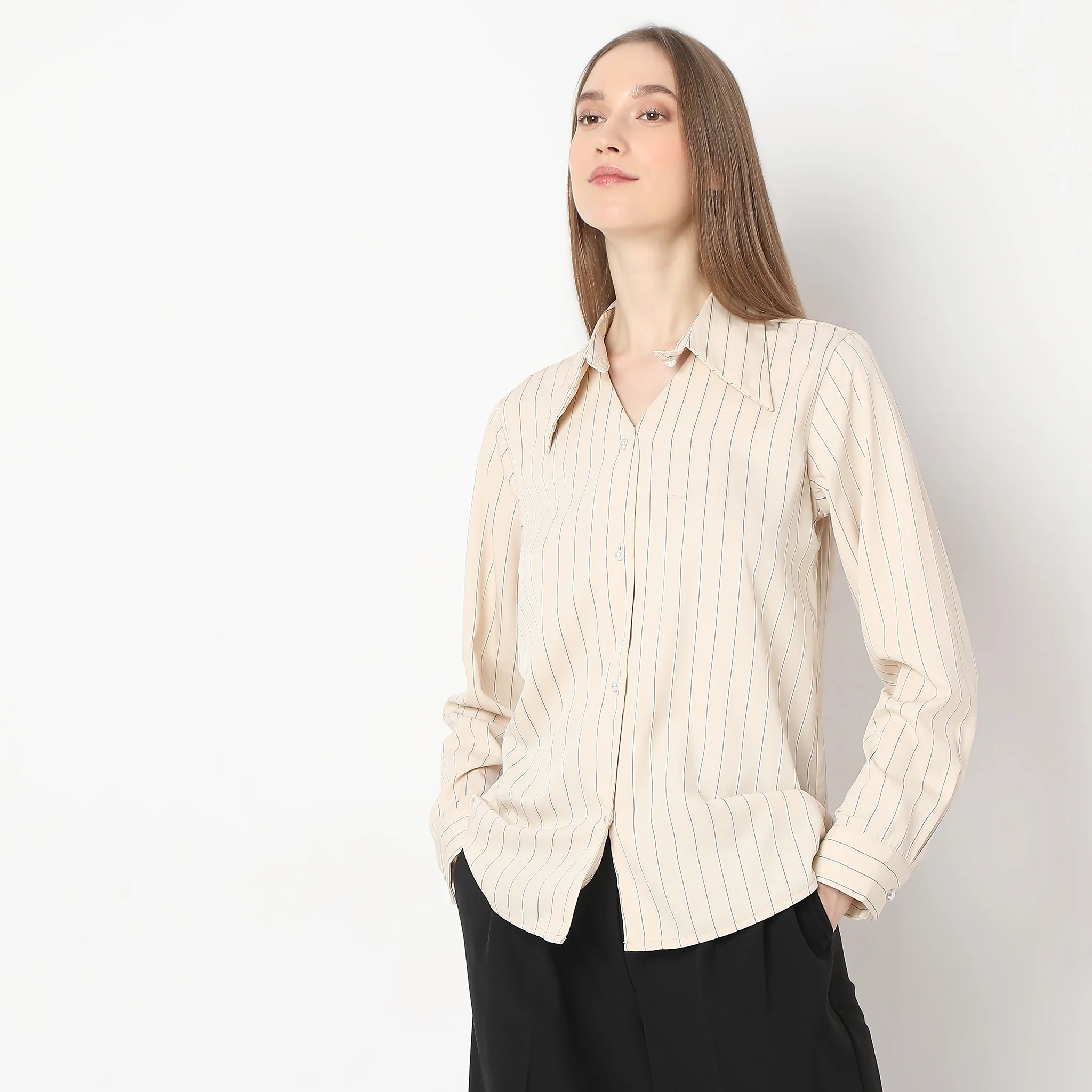 Striped Full Sleeve Shirt - Image 5