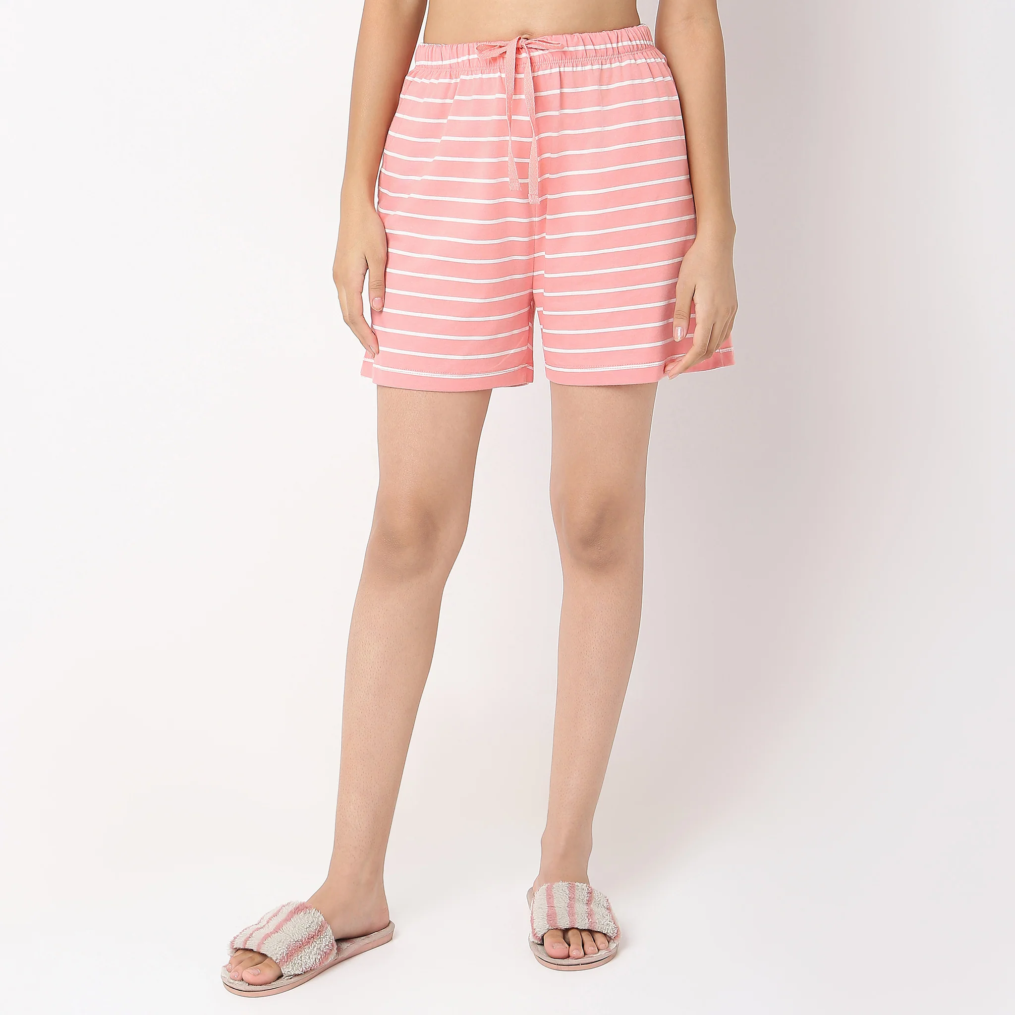 Striped Lounge Shorts - Image 2