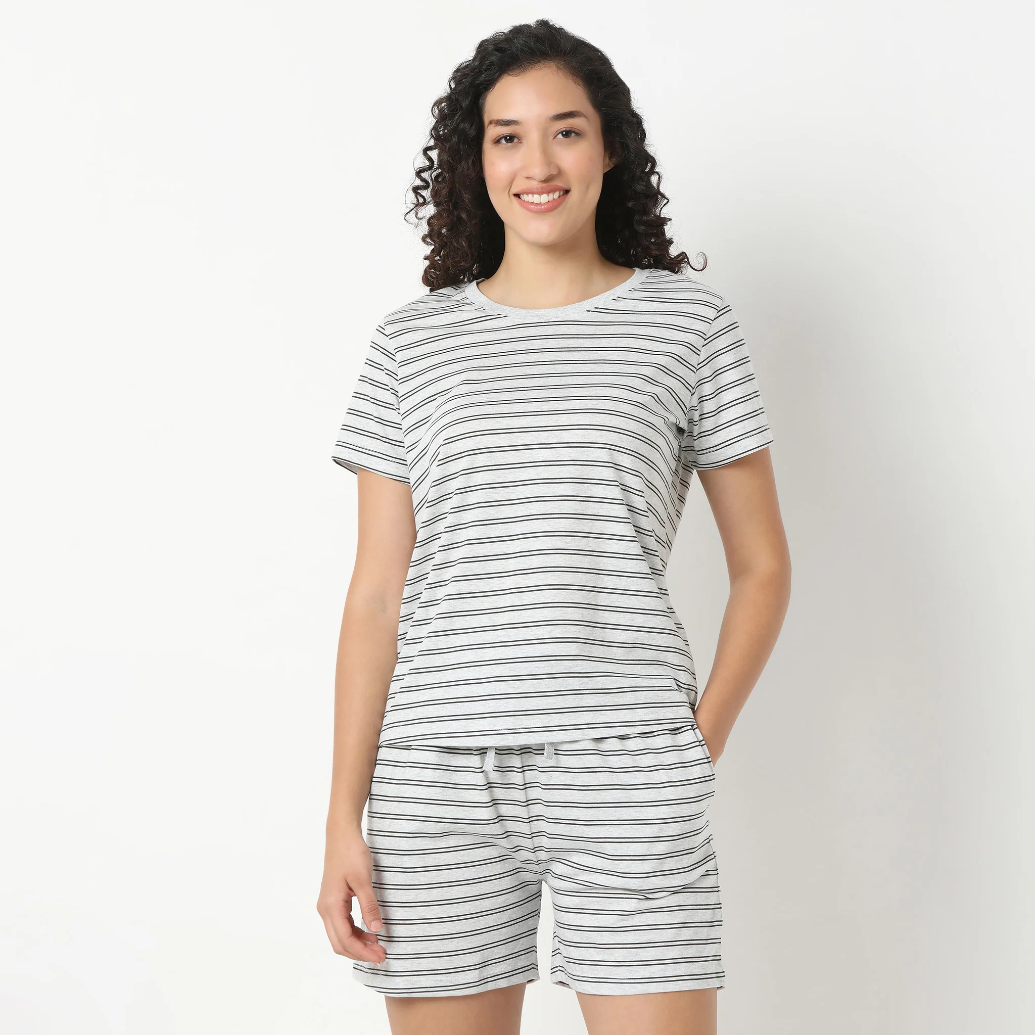 Striped Loungewear T-Shirt - Image 2