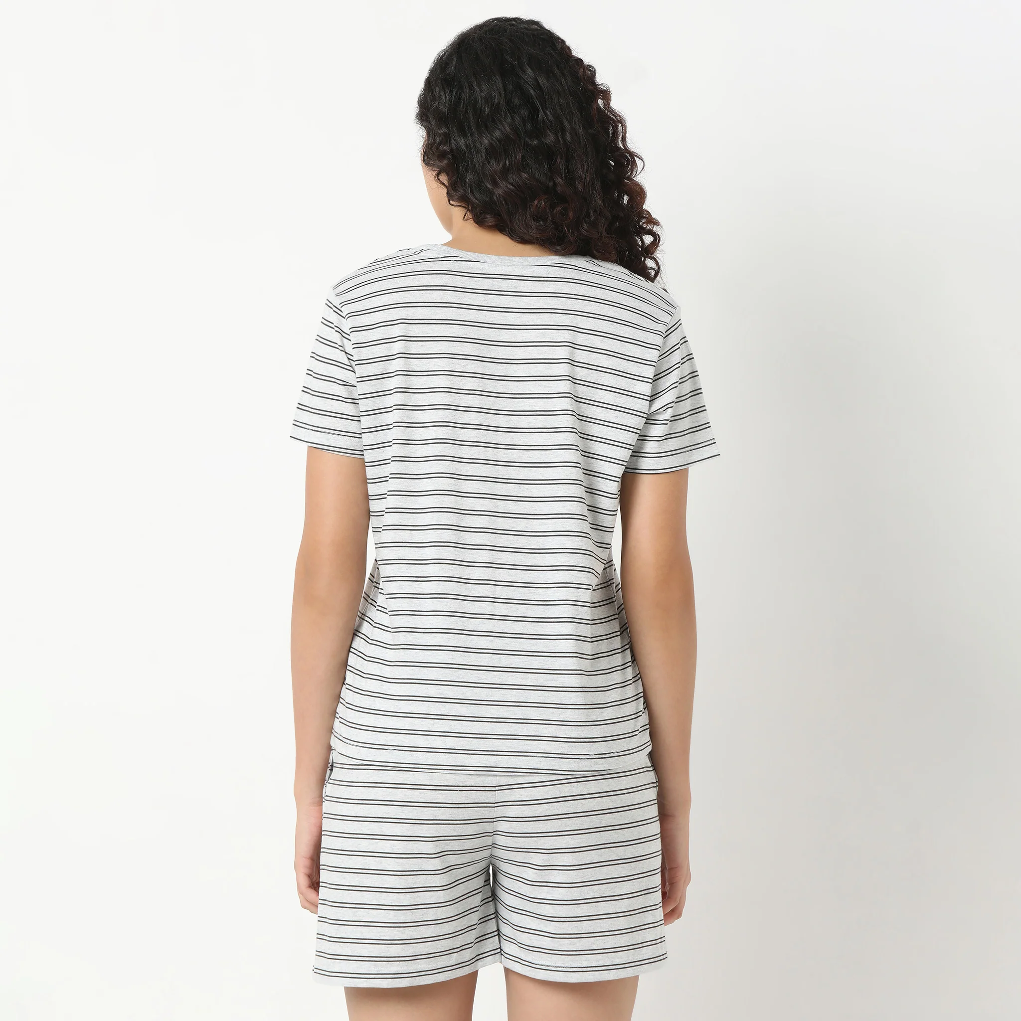 Striped Loungewear T-Shirt - Image 3