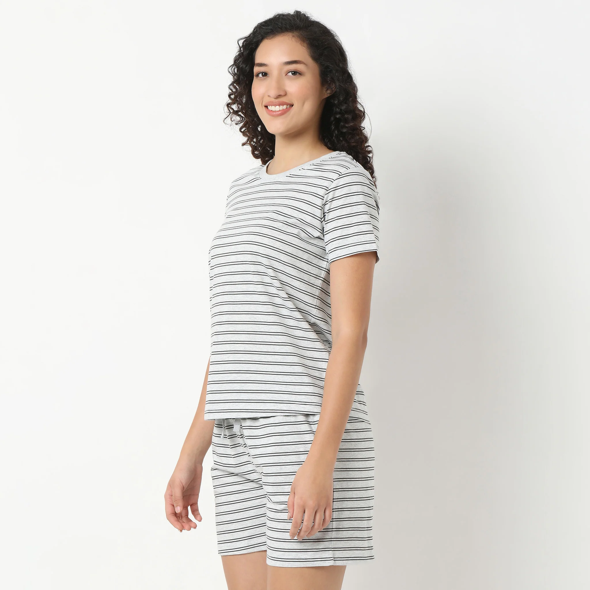 Striped Loungewear T-Shirt - Image 5