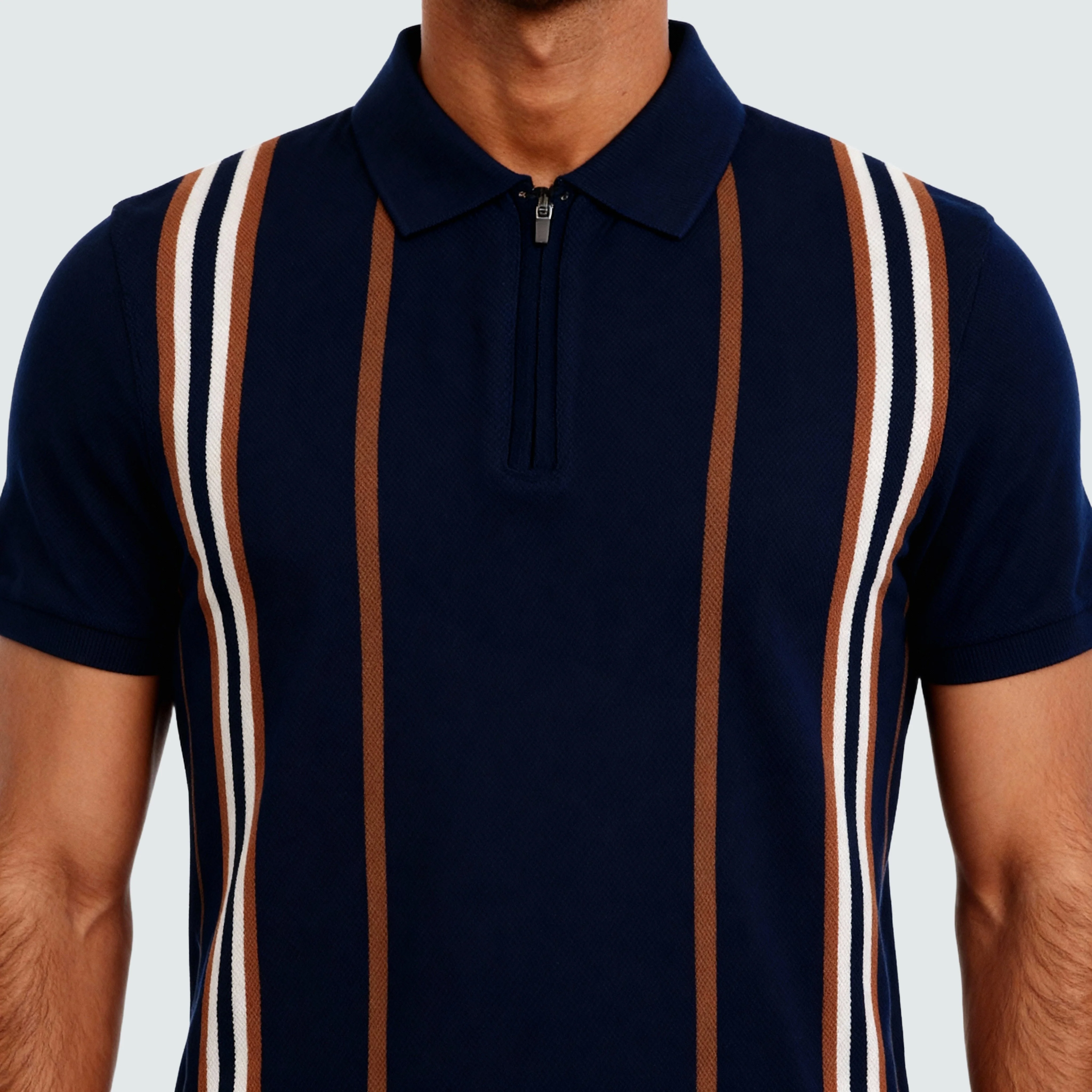 Striped Weekend Polo T-Shirt - Image 4