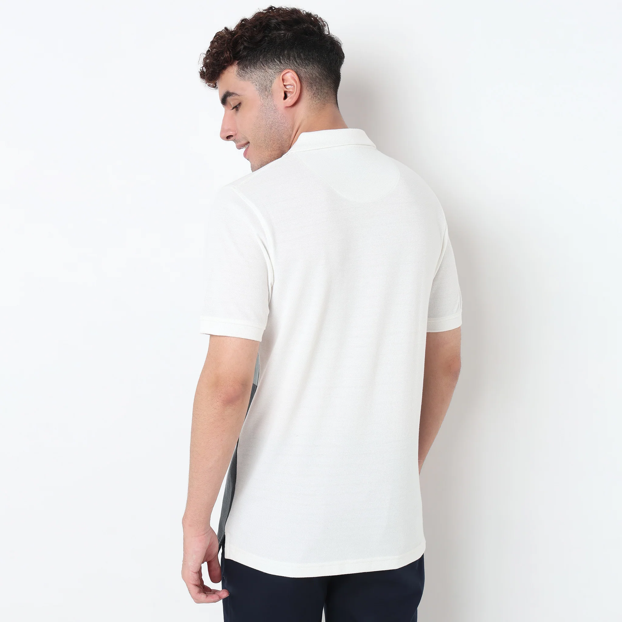 Striped Weekend Polo T-Shirt - Image 3
