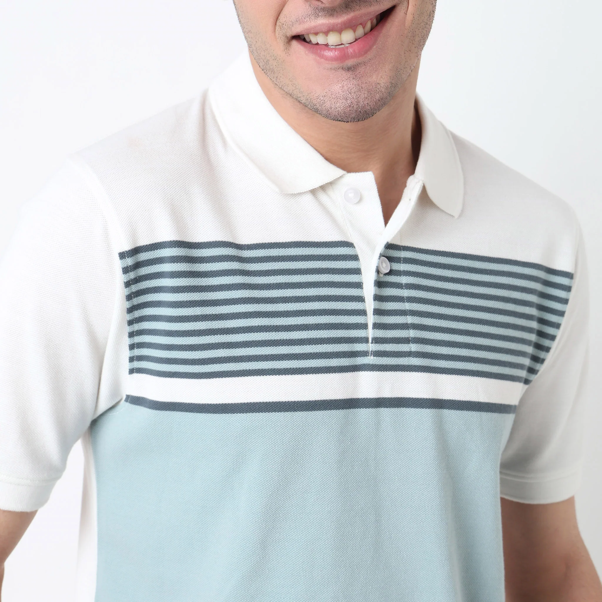 Striped Weekend Polo T-Shirt - Image 4