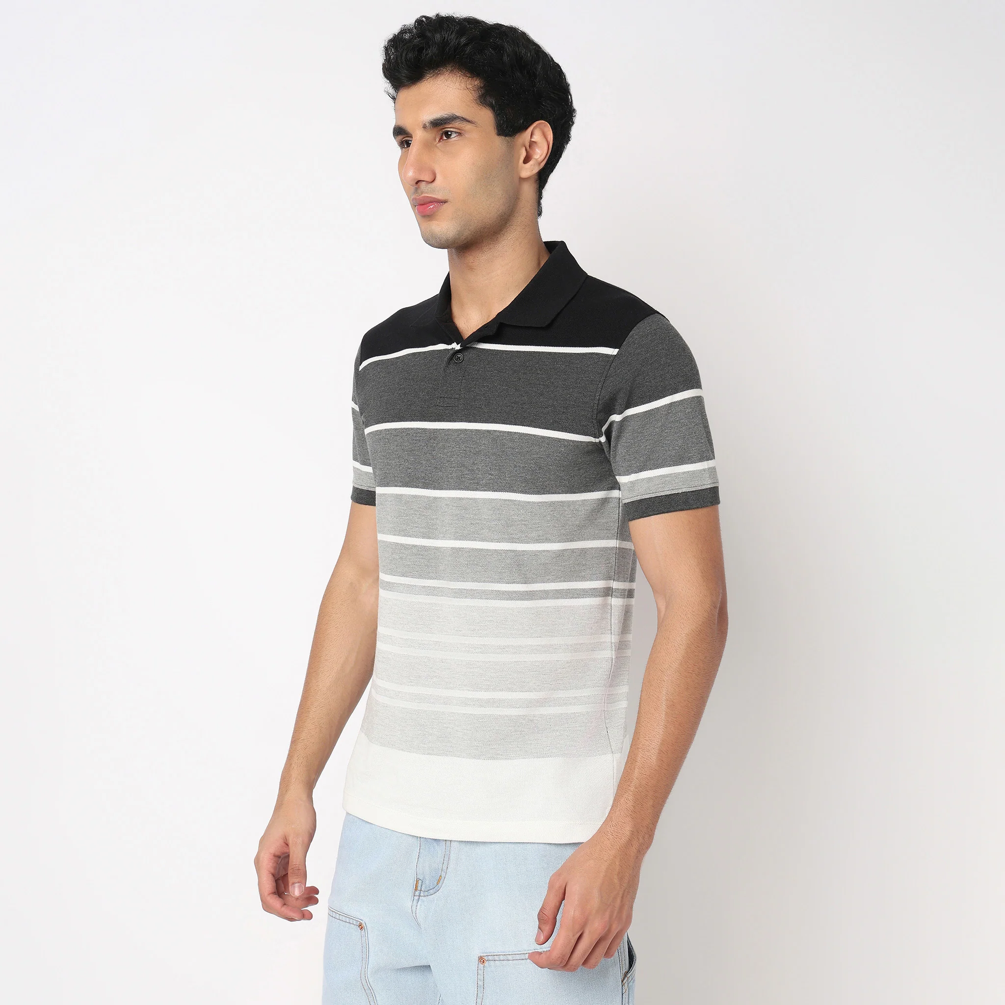 Striped Weekend Polo T-Shirt - Image 5