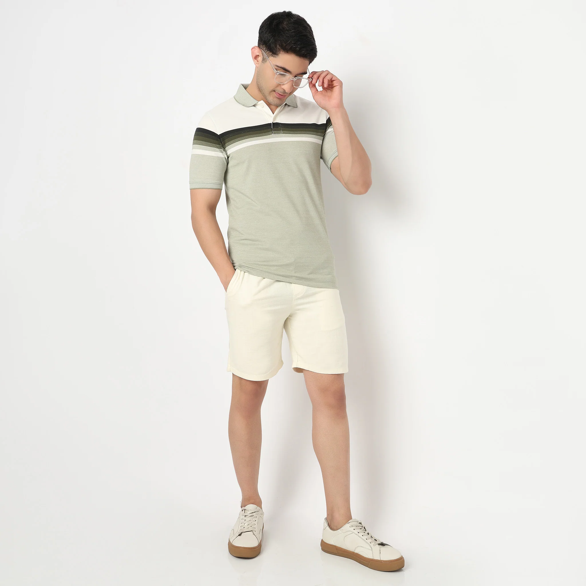 Striped Weekend Polo T-Shirt - Image 2