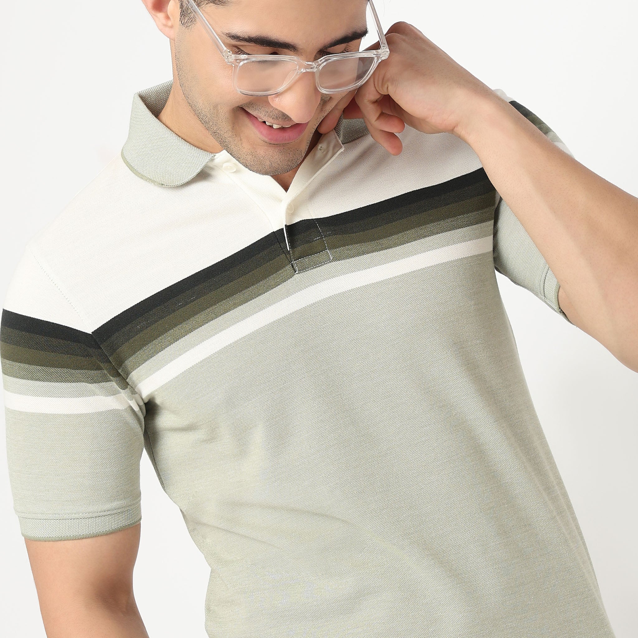 Striped Weekend Polo T-Shirt - Image 4