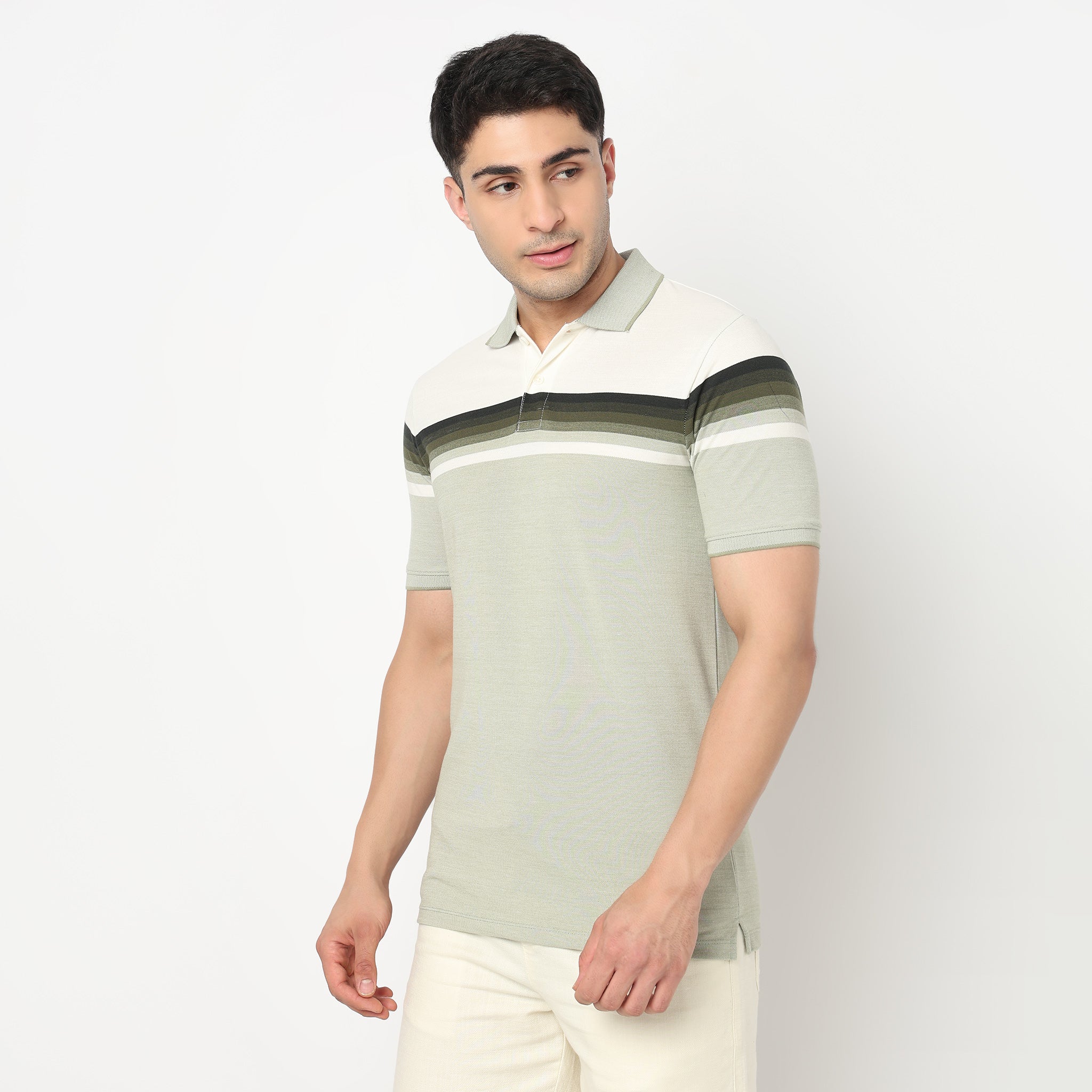 Striped Weekend Polo T-Shirt - Image 5