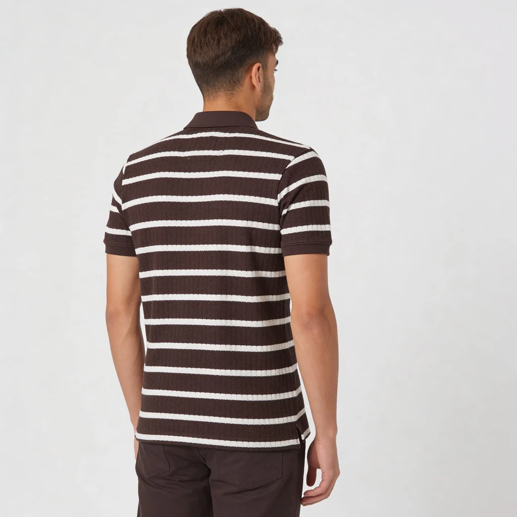 Striped Weekend Polo T-Shirt - Image 3