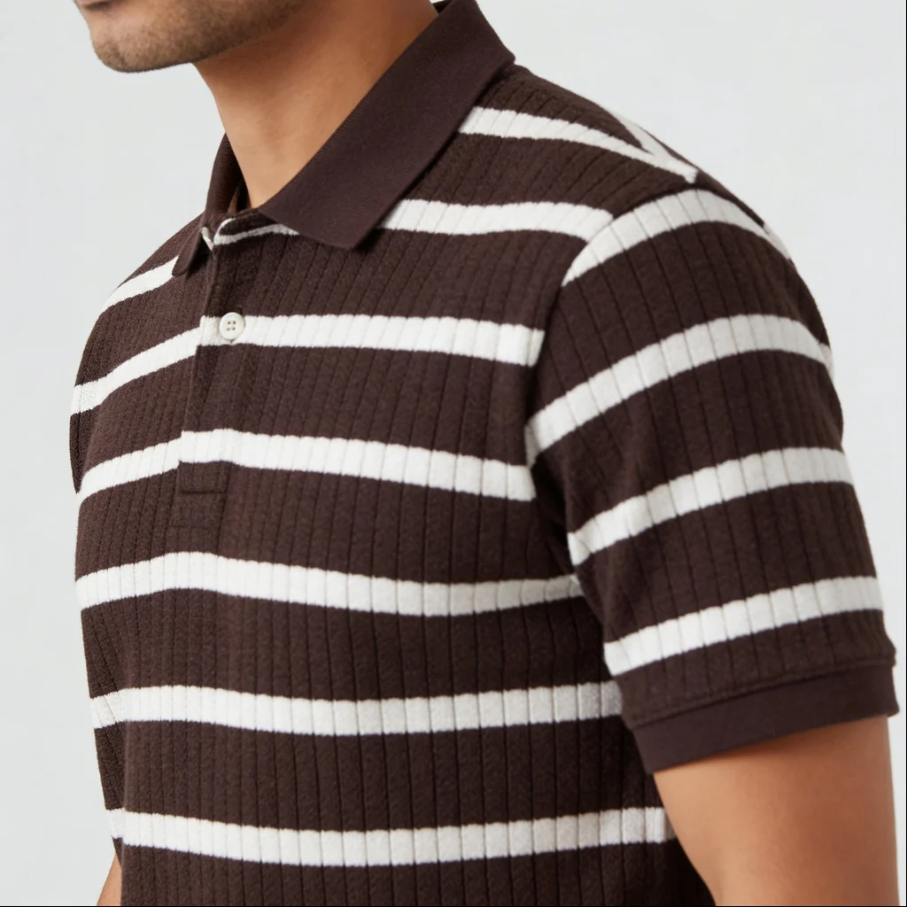 Striped Weekend Polo T-Shirt - Image 4