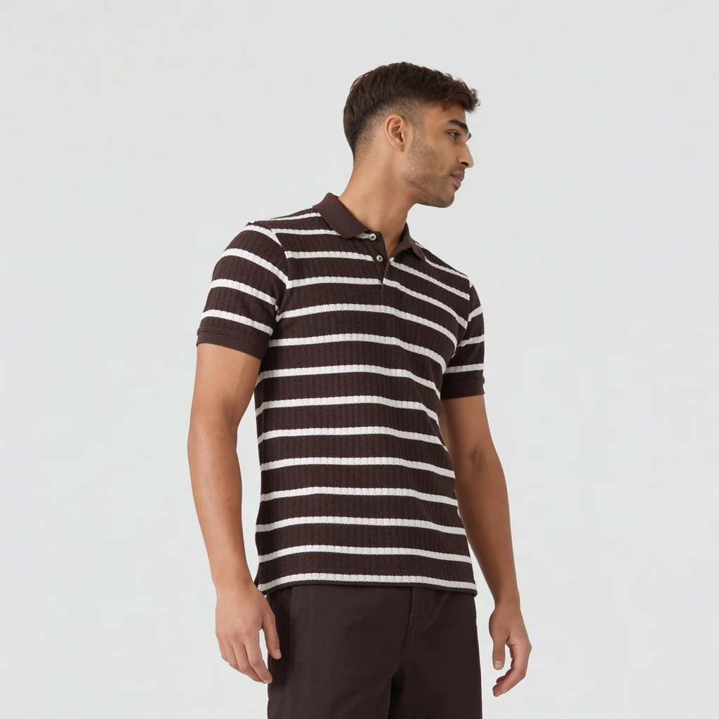 Striped Weekend Polo T-Shirt - Image 5