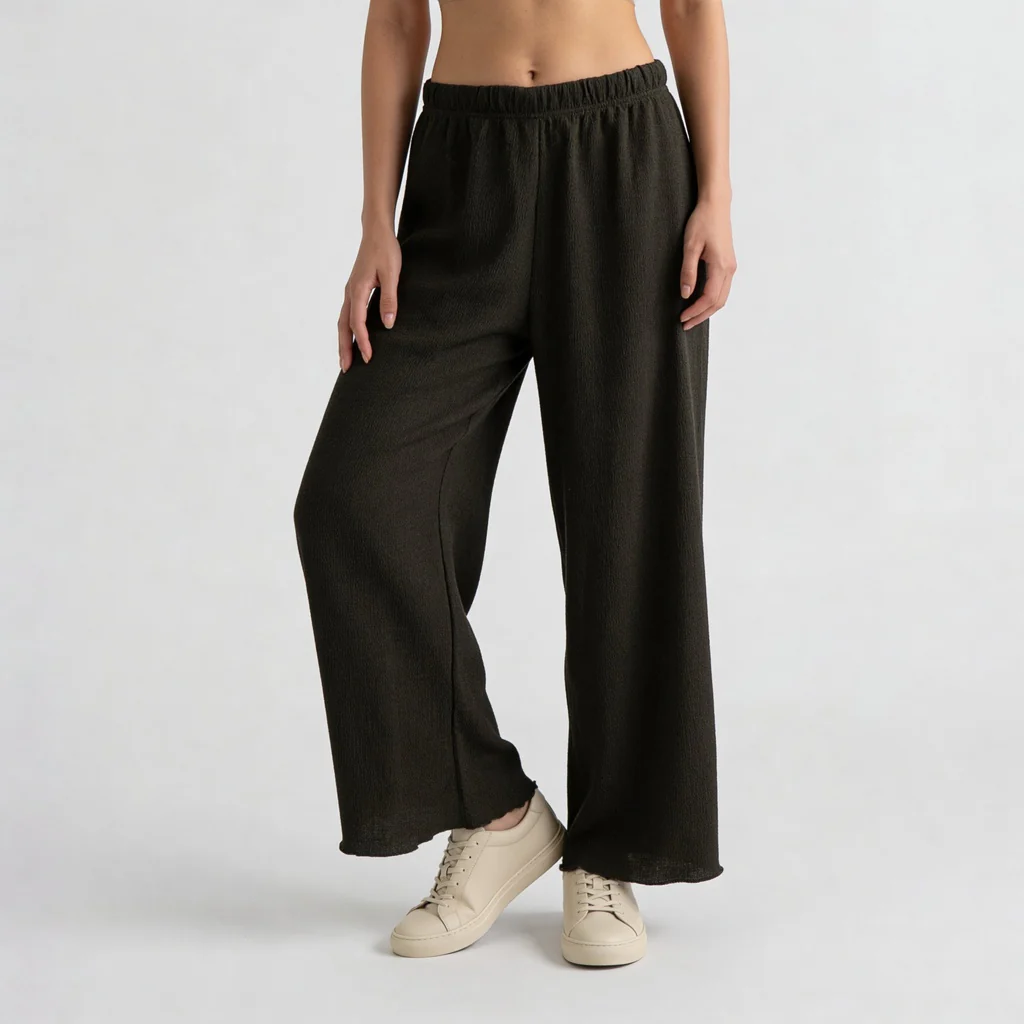 Structured Ankle Length High Rise Palazzos - Image 7