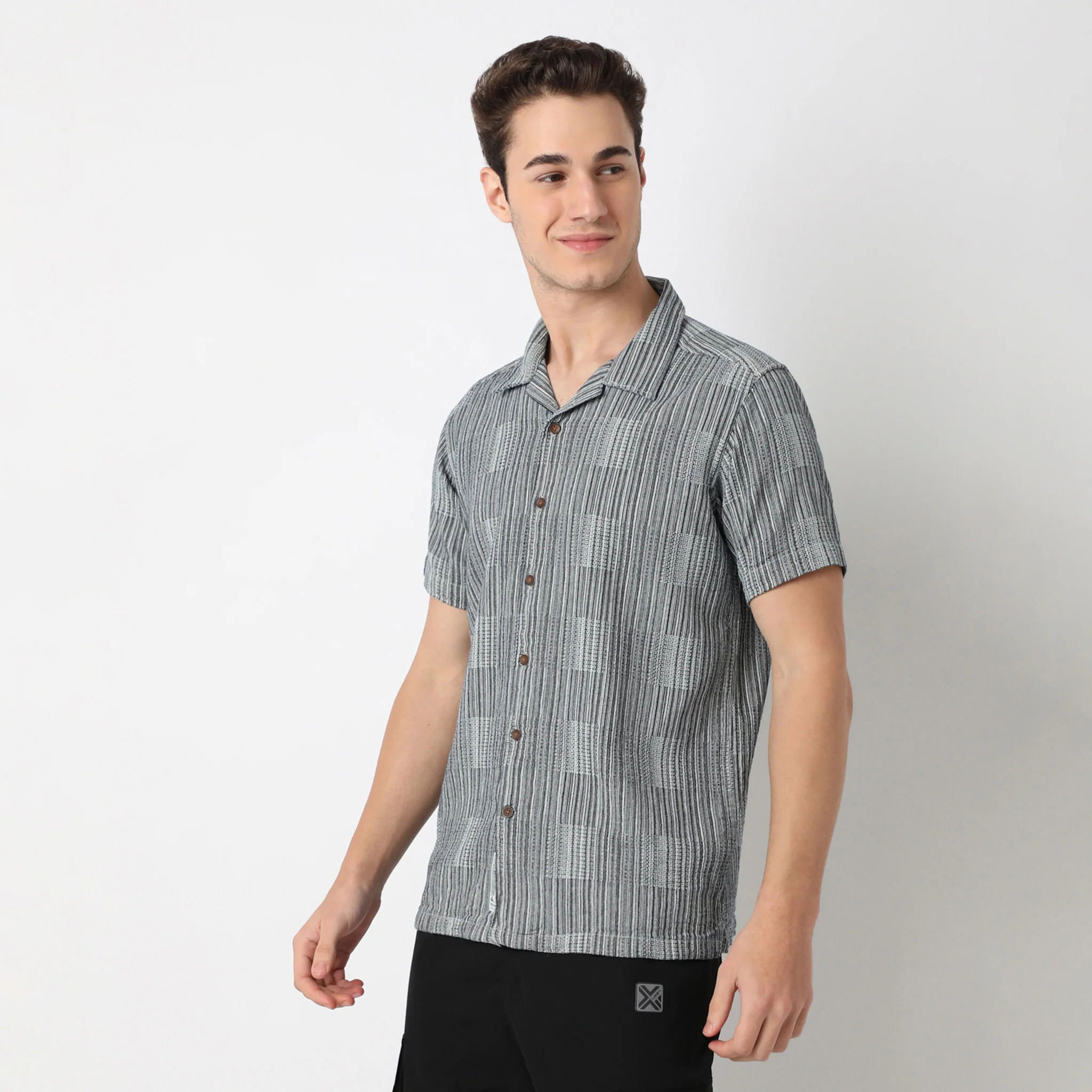 Structured Camp Collar Half Sleeve Cruiser Shirt - Image 5