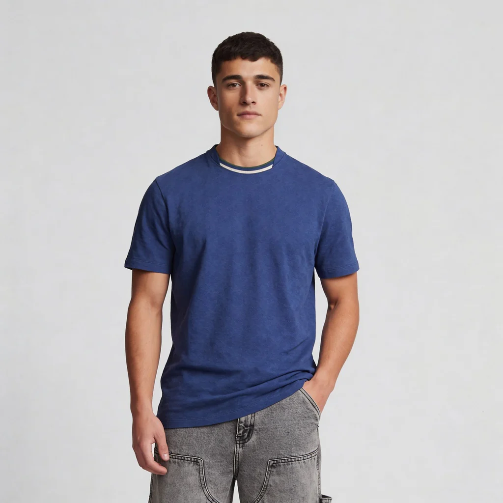 Structured Crew Neck Camper T-Shirt - Image 7