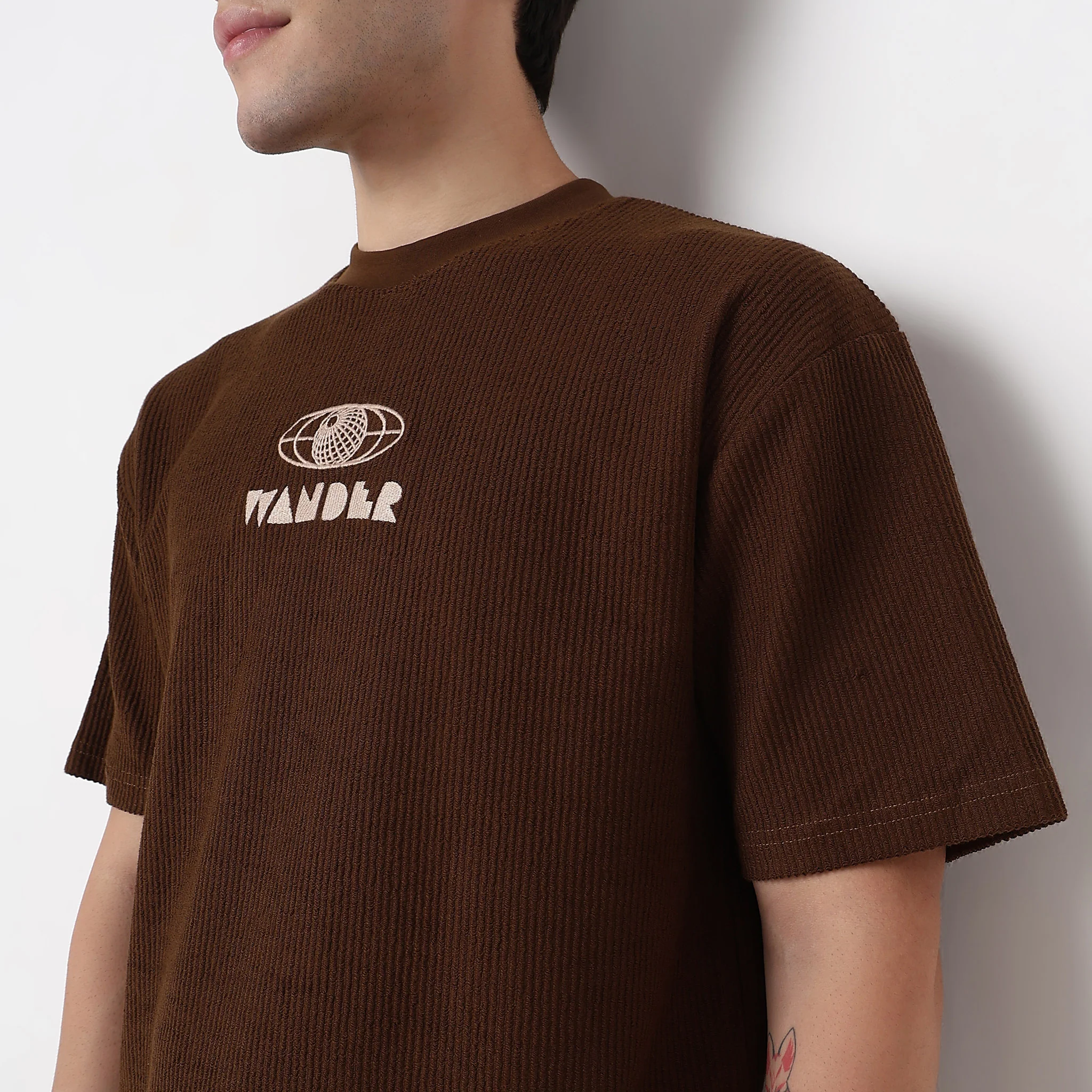 Structured Crew Neck Oversize Ranger Tee - Image 10